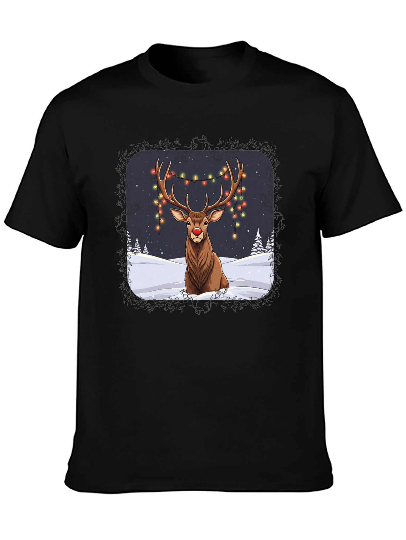 Festive Reindeer Graphic Tee