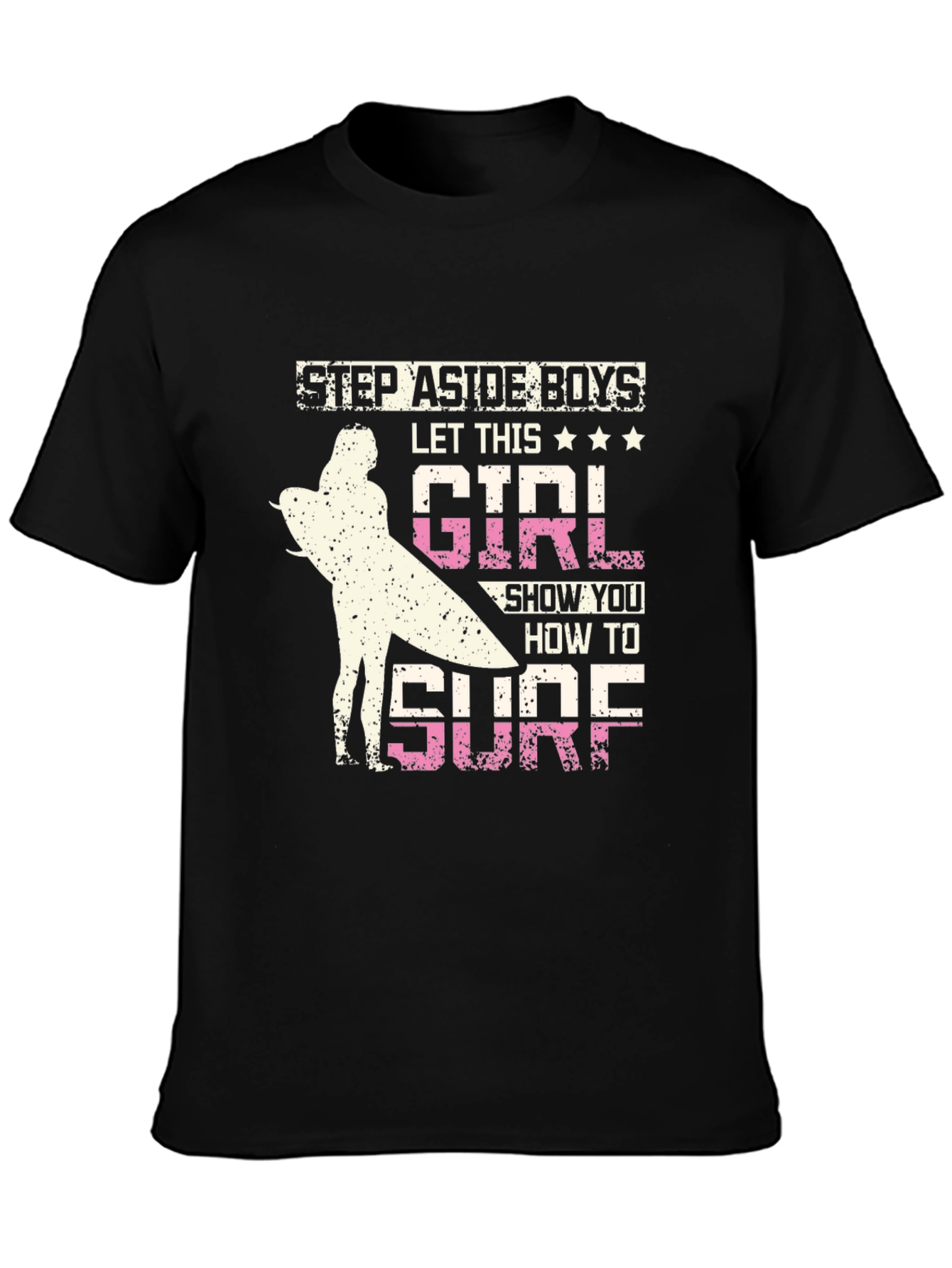 Girl Surfer Graphic Tee - Step Aside Boys