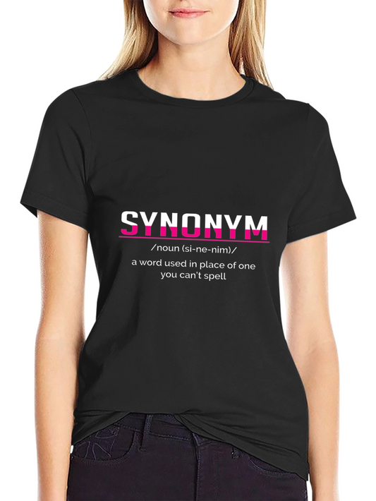 Synonym Definition T-Shirt - Funny Word Nerd Tee