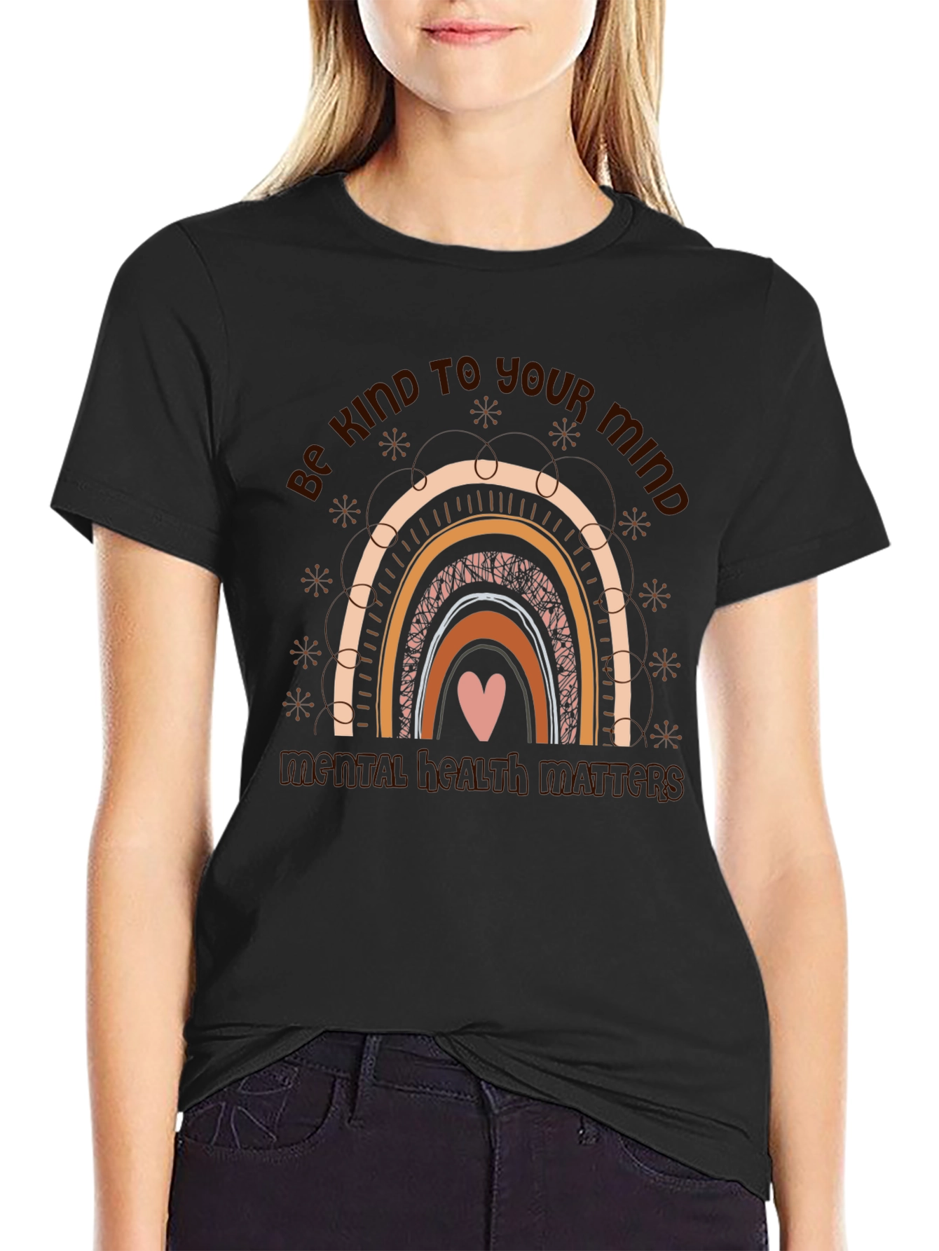 Be Kind To Your Mind Rainbow T-Shirt