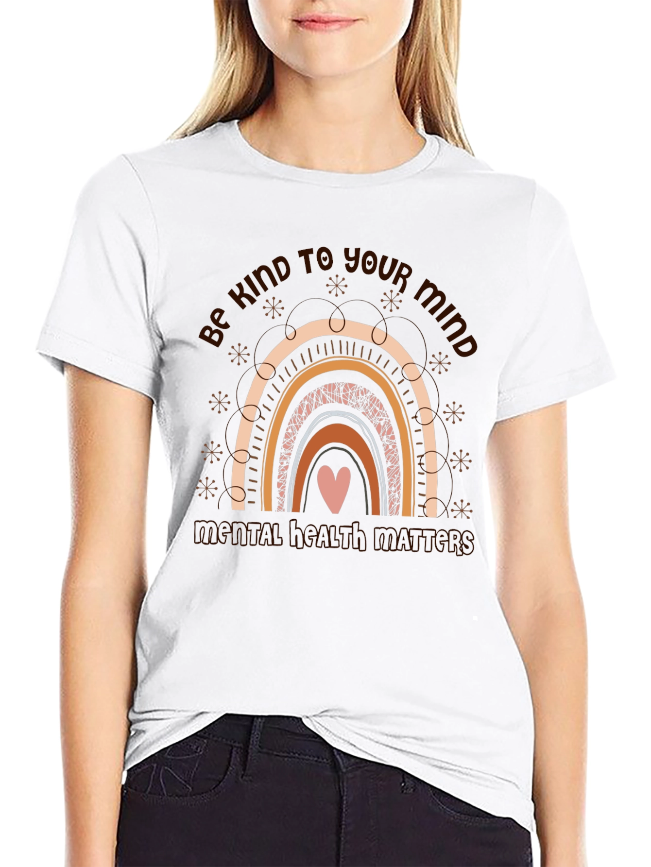 Be Kind To Your Mind Rainbow T-Shirt