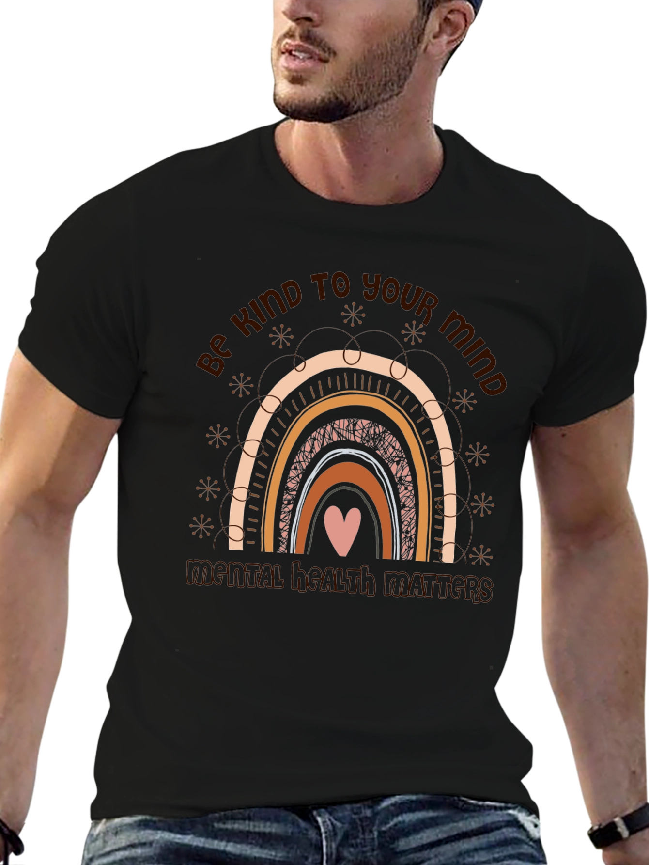 Be Kind To Your Mind Rainbow T-Shirt
