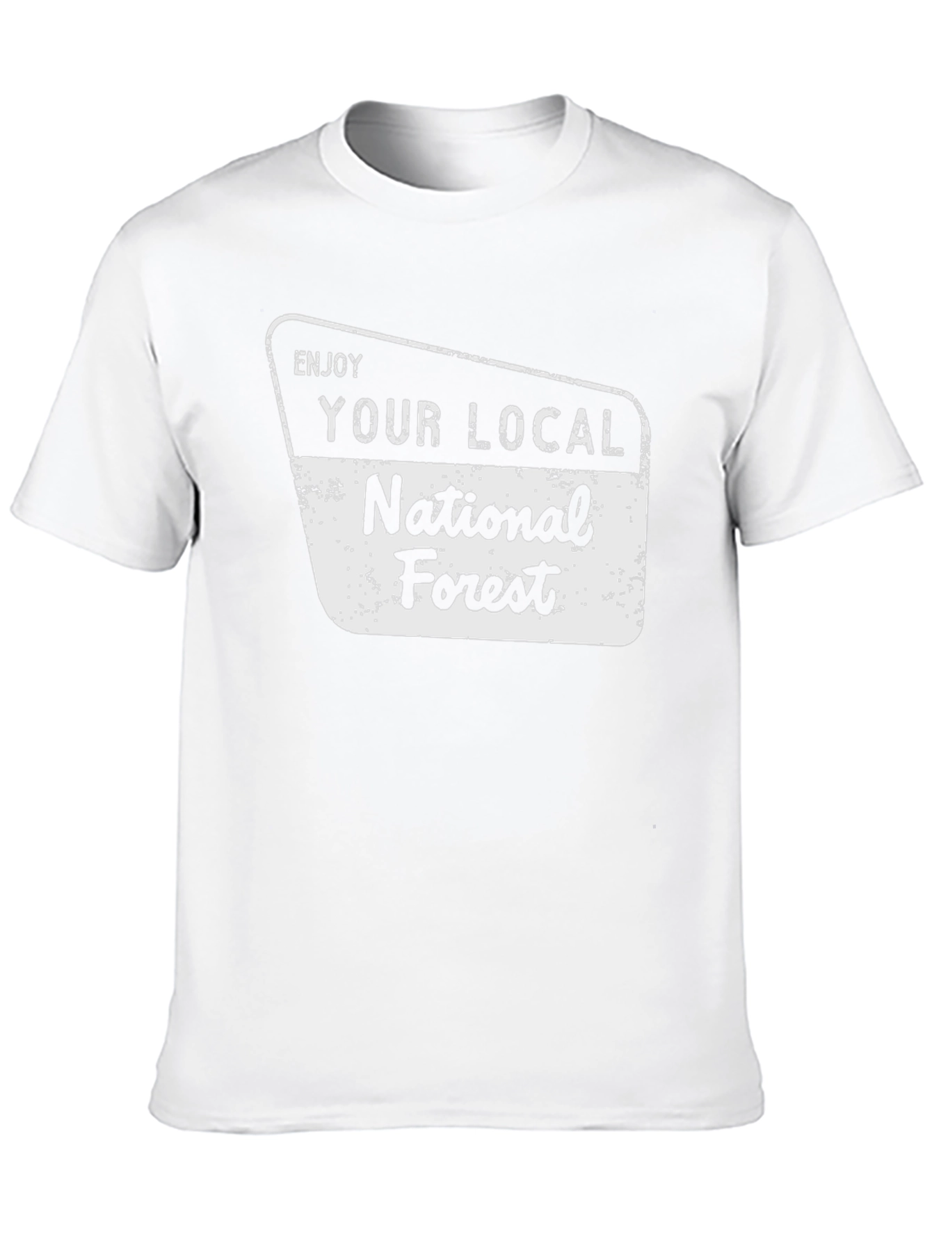 Enjoy Your Local National Forest Black T-Shirt