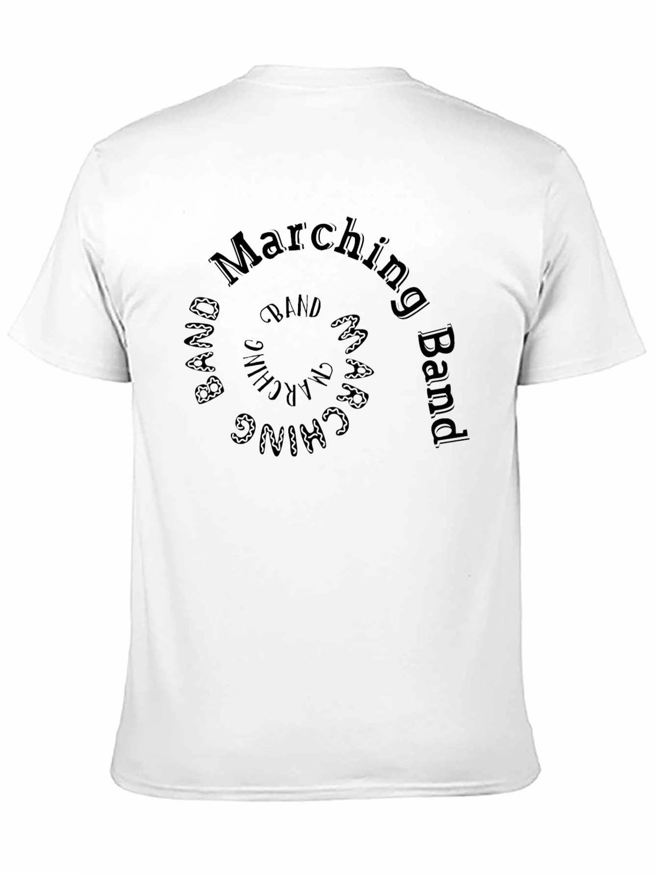 Marching Band Spiral Design T-Shirt