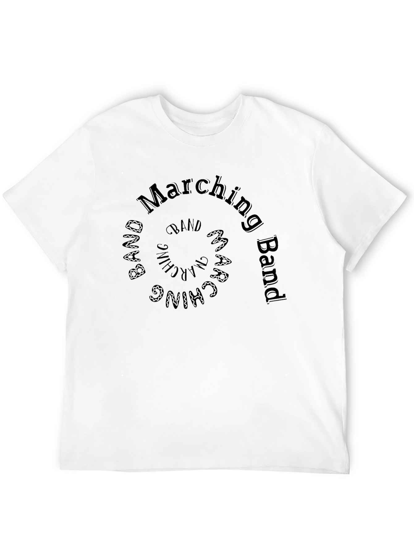Marching Band Spiral Design T-Shirt