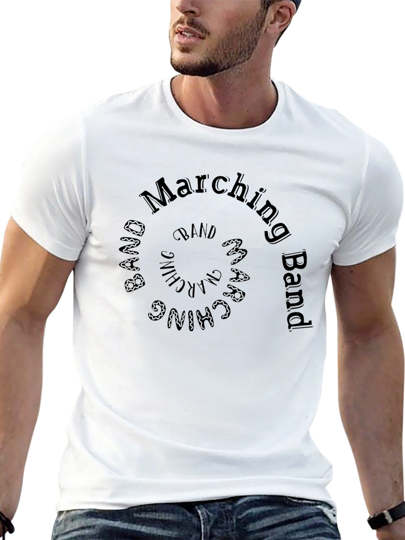 Marching Band Spiral Design T-Shirt