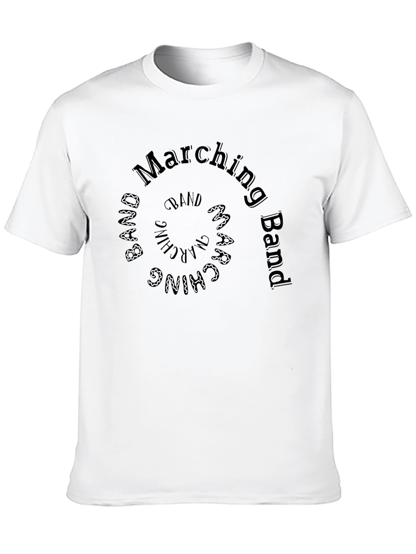 Marching Band Spiral Design T-Shirt