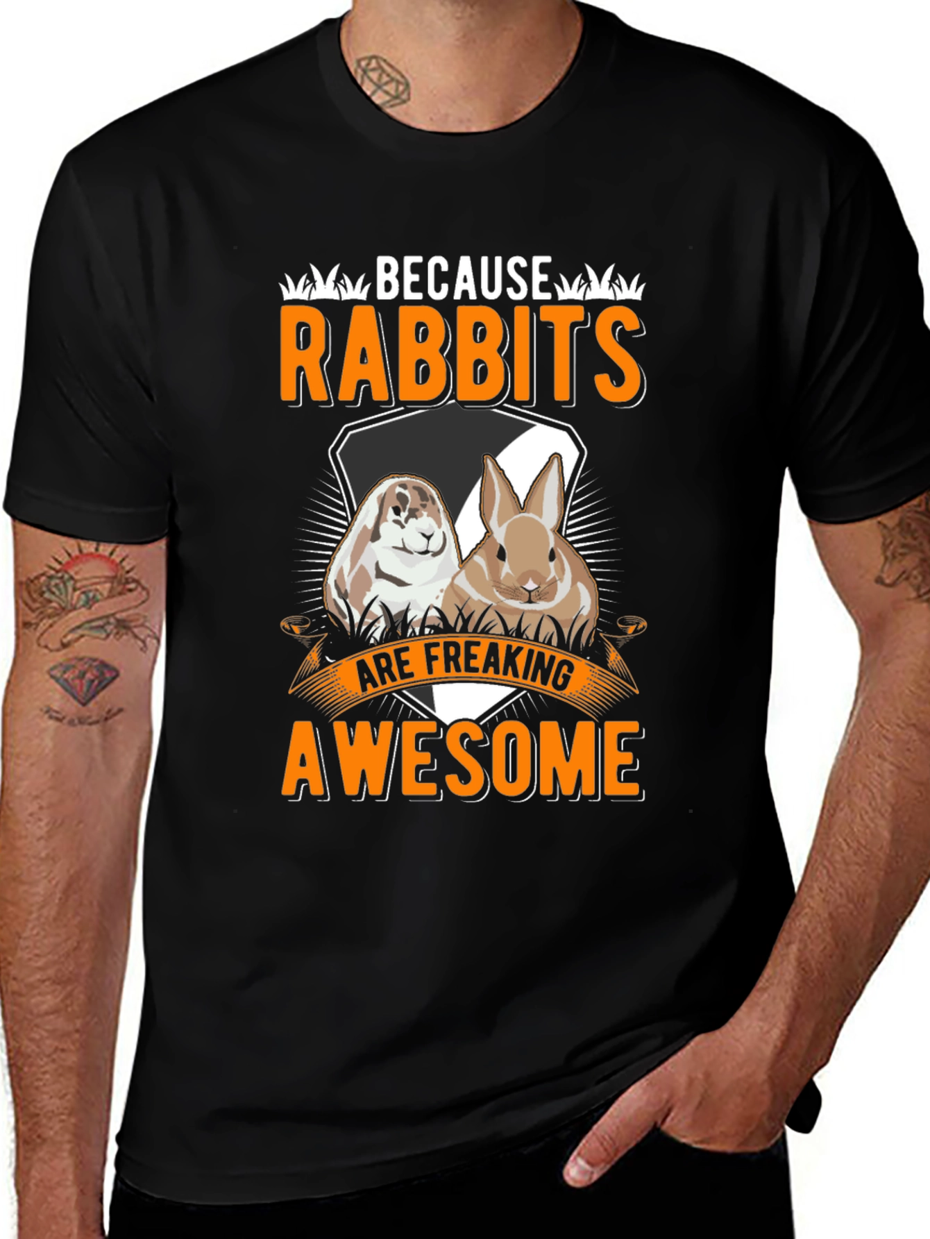 Funny Rabbit T-Shirt: Because Rabbits Are Awesome