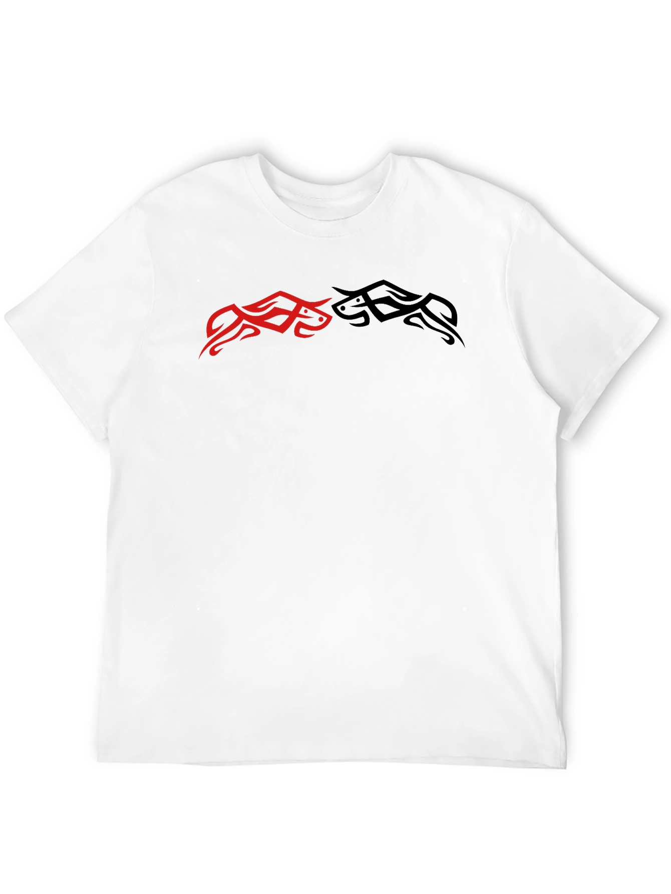 Tribal Bull Graphic Tee - Black