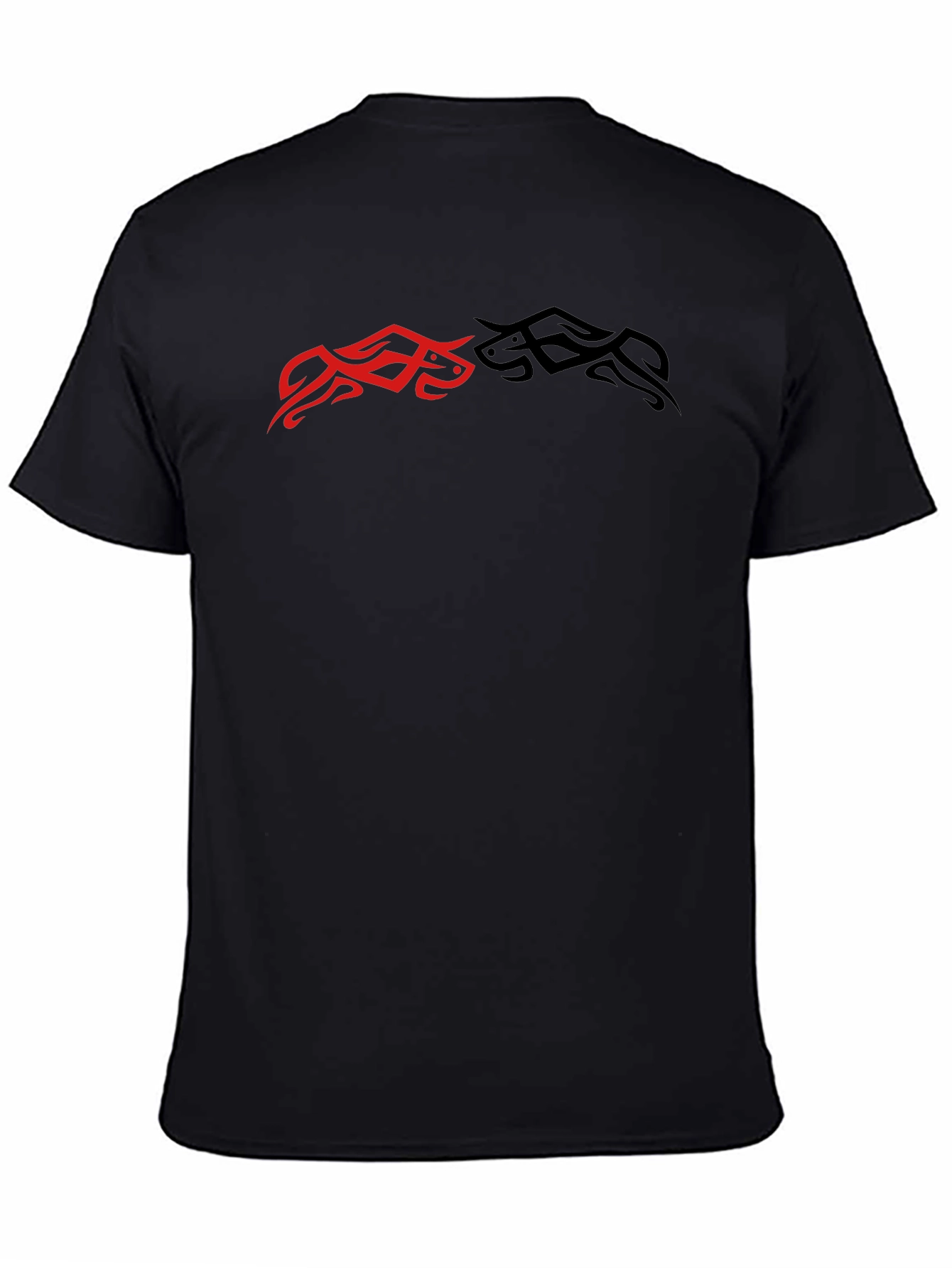 Tribal Bull Graphic Tee - Black