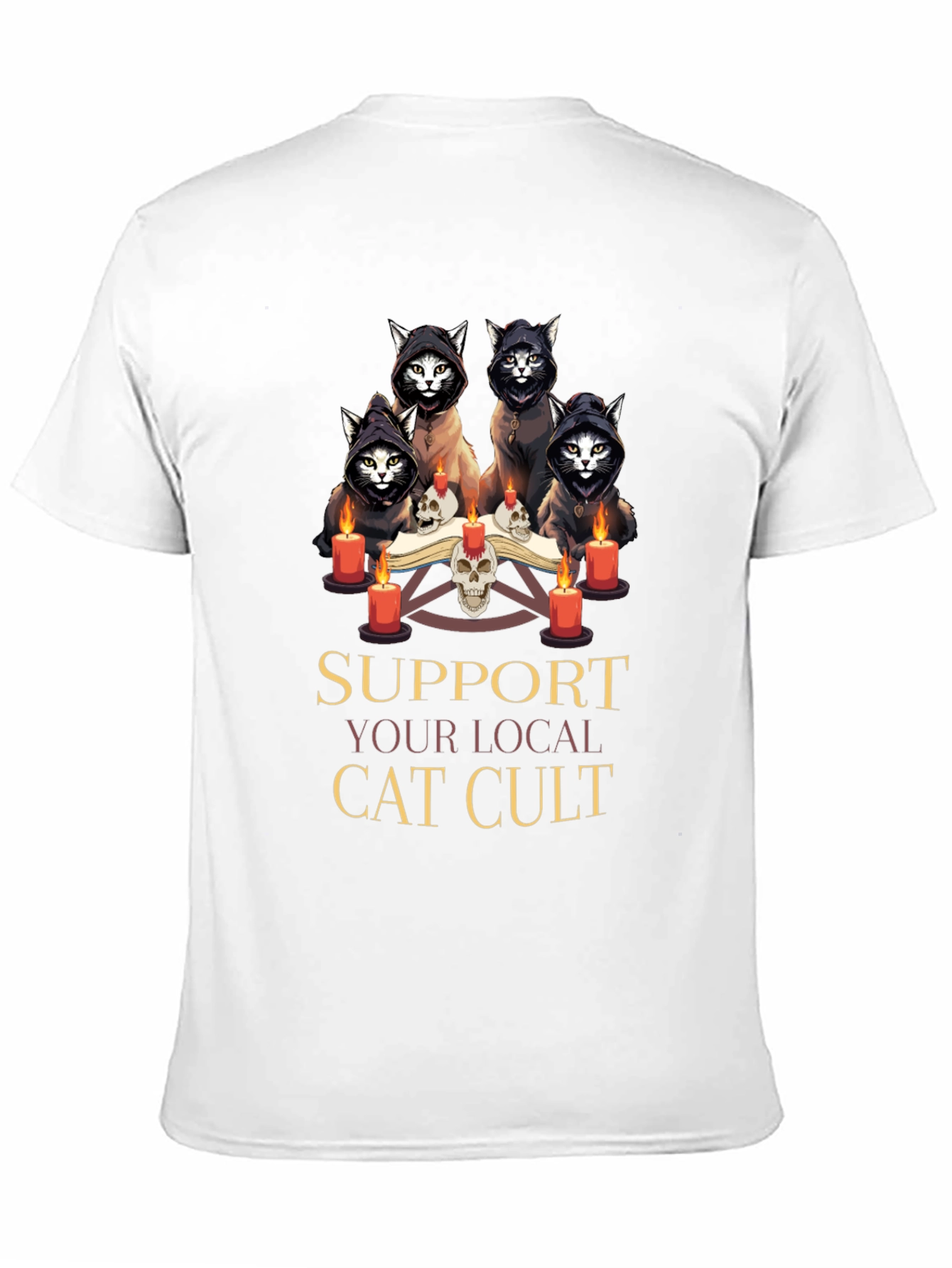 Support Your Local Cat Cult T-Shirt