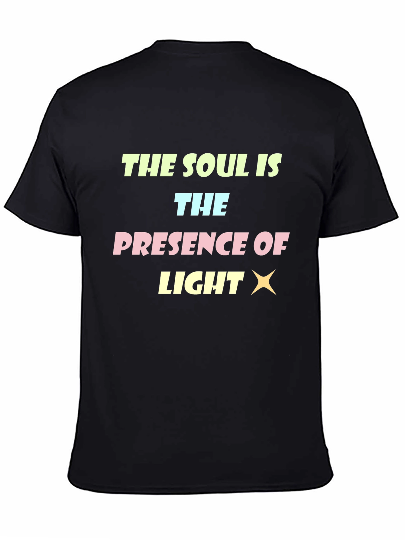 Soul is Light Graphic T-Shirt - Mens Black Tee