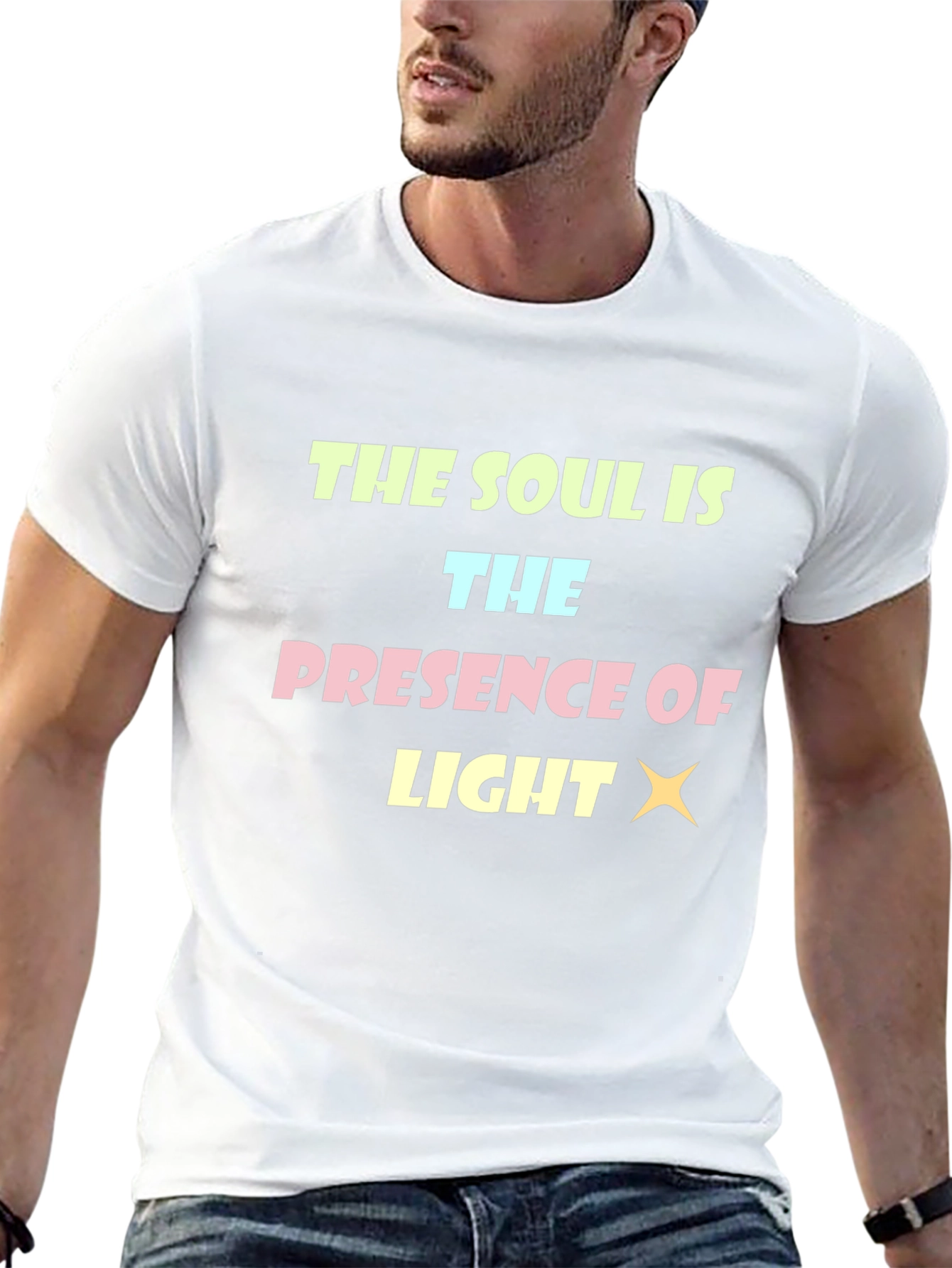 Soul is Light Graphic T-Shirt - Mens Black Tee