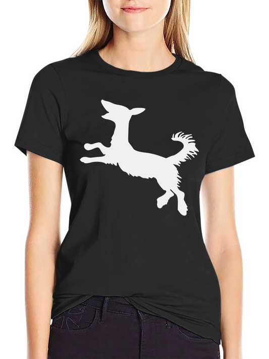 Dog Silhouette Black T-Shirt