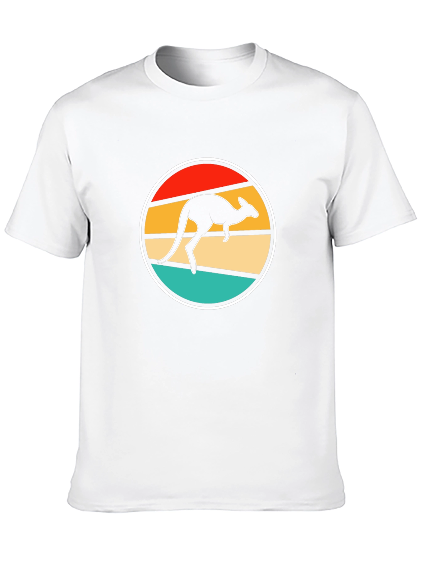 Retro Kangaroo T-Shirt - Black Novelty Tee