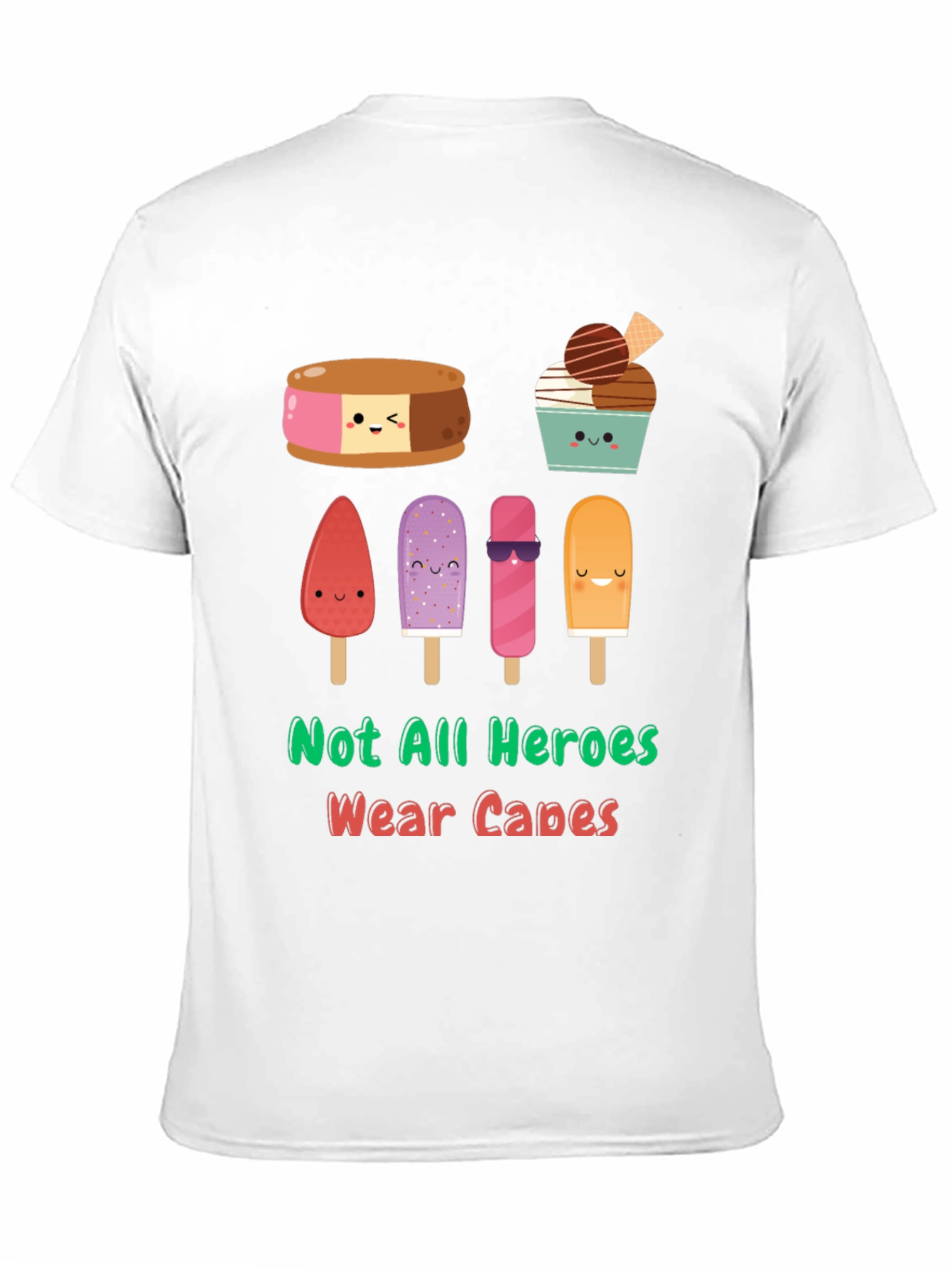 Dessert Heroes Graphic Tee - Funny Ice Cream T-Shirt