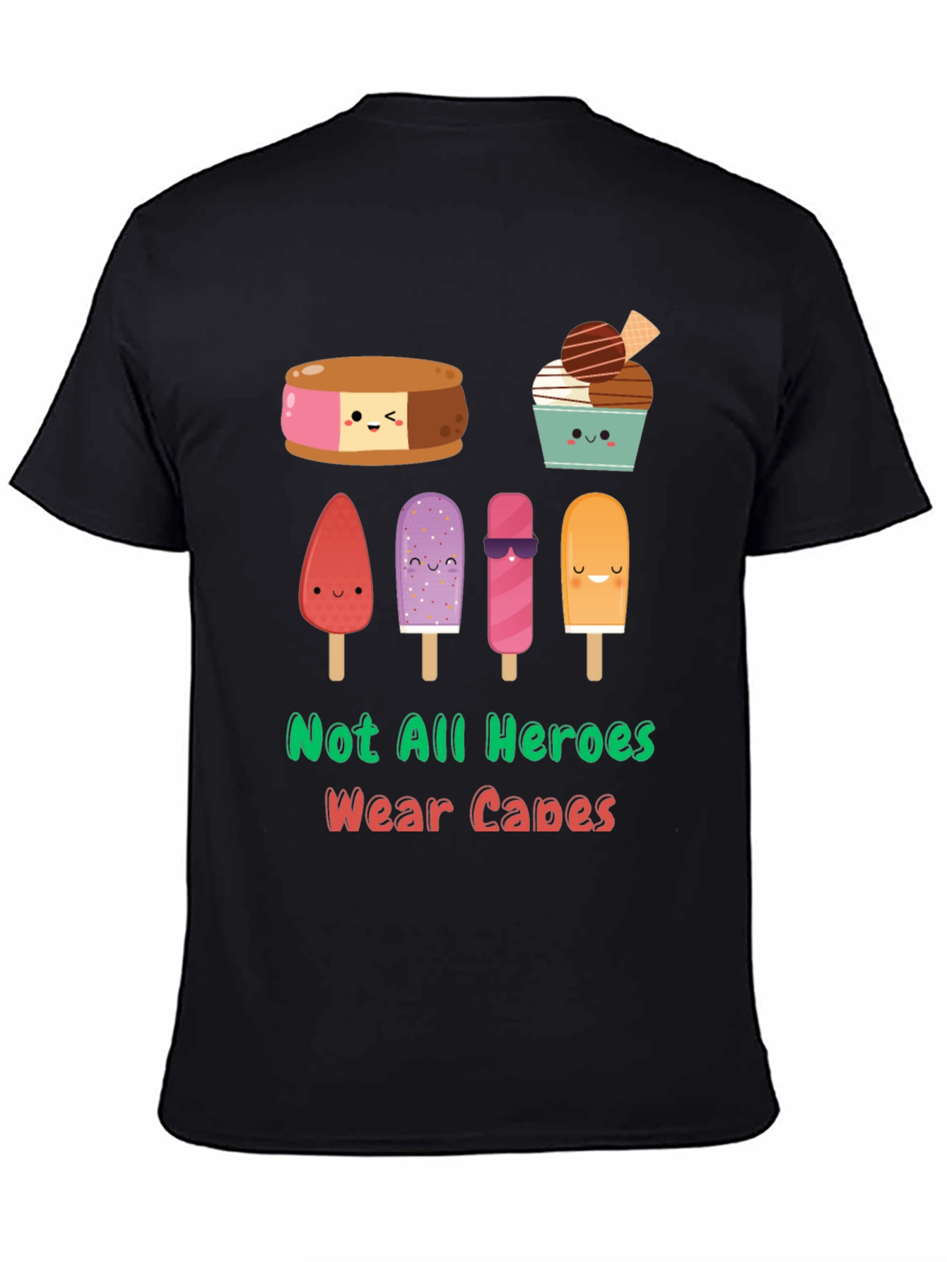 Dessert Heroes Graphic Tee - Funny Ice Cream T-Shirt