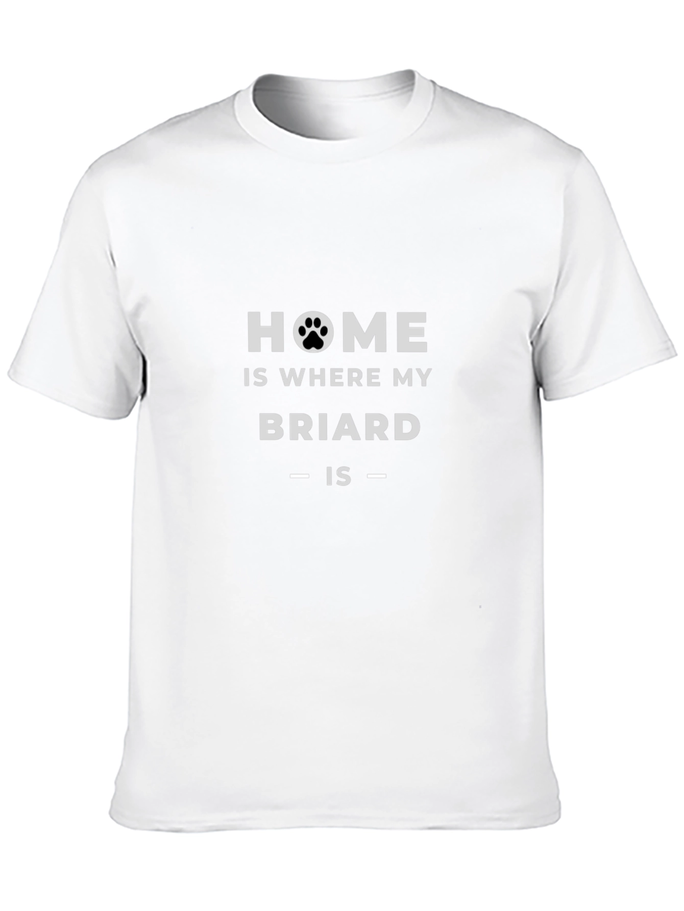 Home is Where My Briard Is T-Shirt