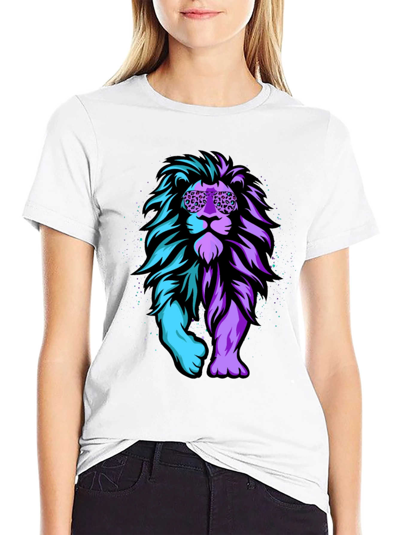 Cool Lion Graphic Tee - Black T-Shirt