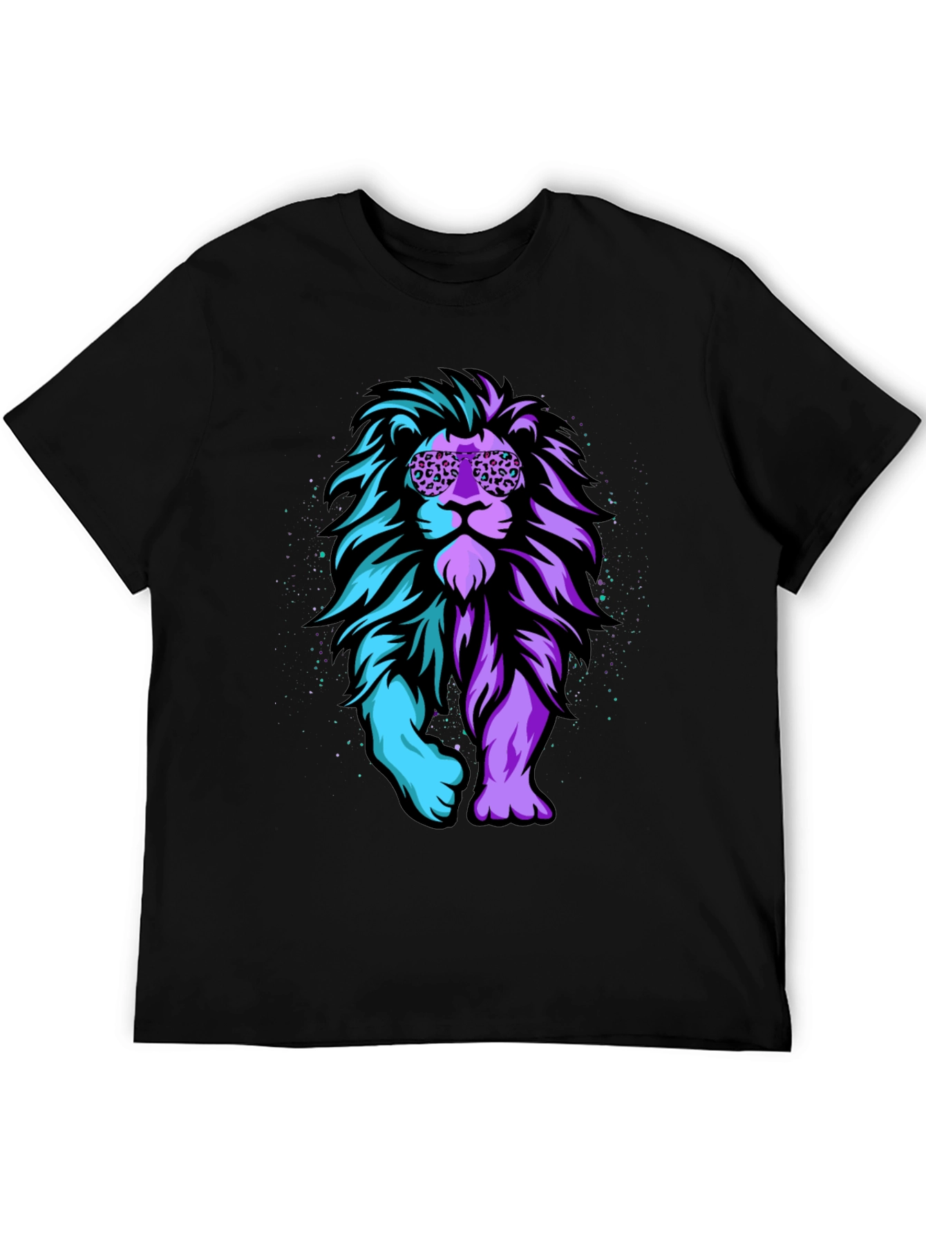 Cool Lion Graphic Tee - Black T-Shirt