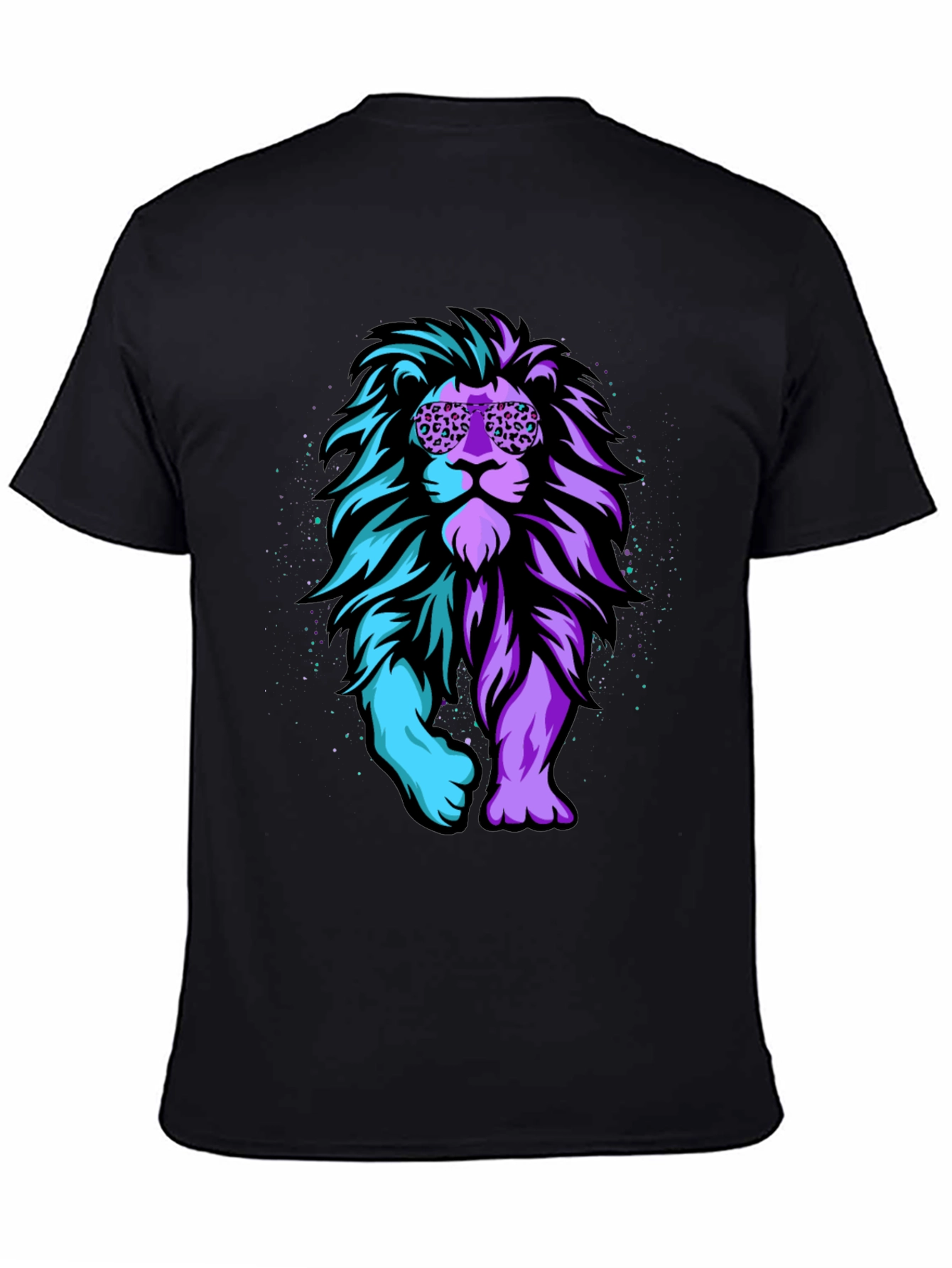 Cool Lion Graphic Tee - Black T-Shirt