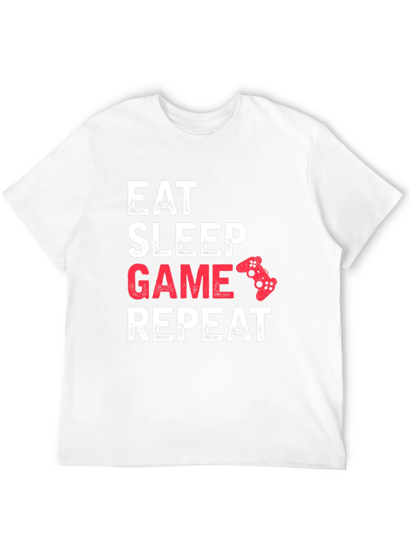 Eat Sleep Game Repeat Black T-Shirt