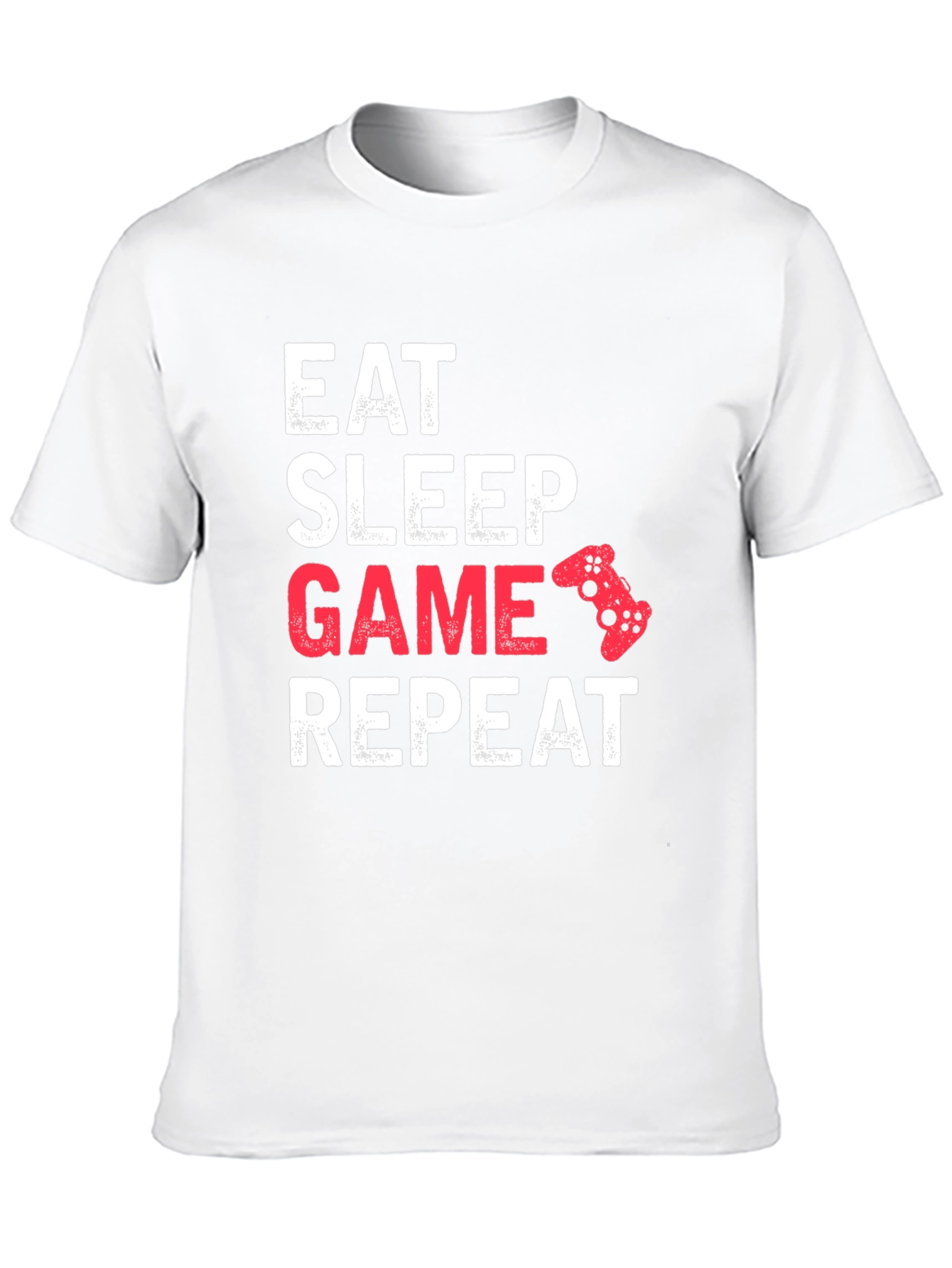 Eat Sleep Game Repeat Black T-Shirt