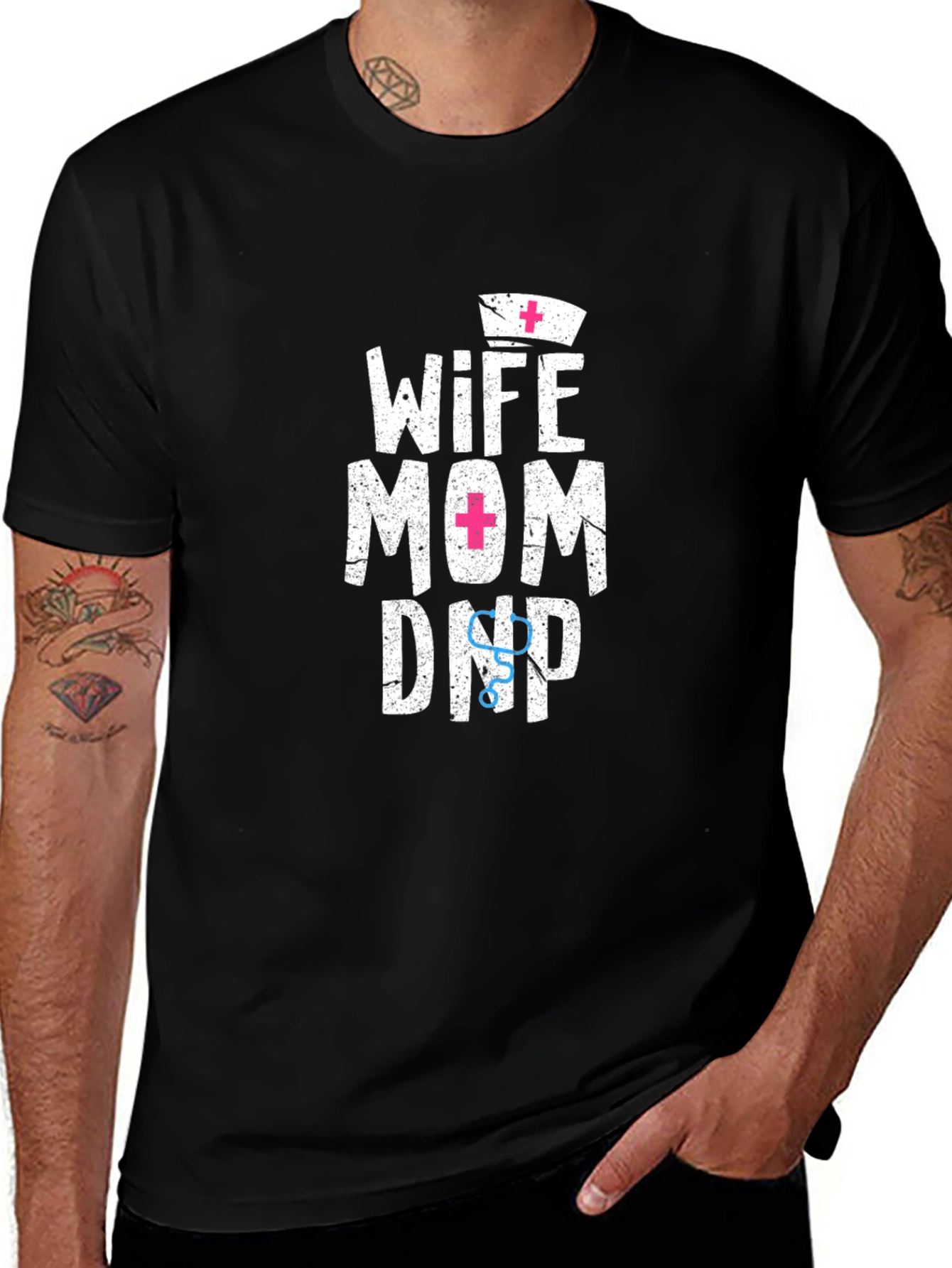Wife Mom DNP T-Shirt - Nurse Practitioner Shirt