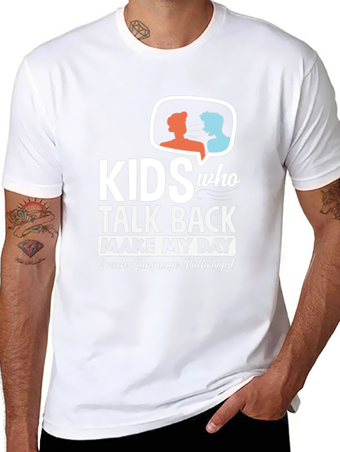 Kids Talk Back Speech Pathologist Black T-Shirt