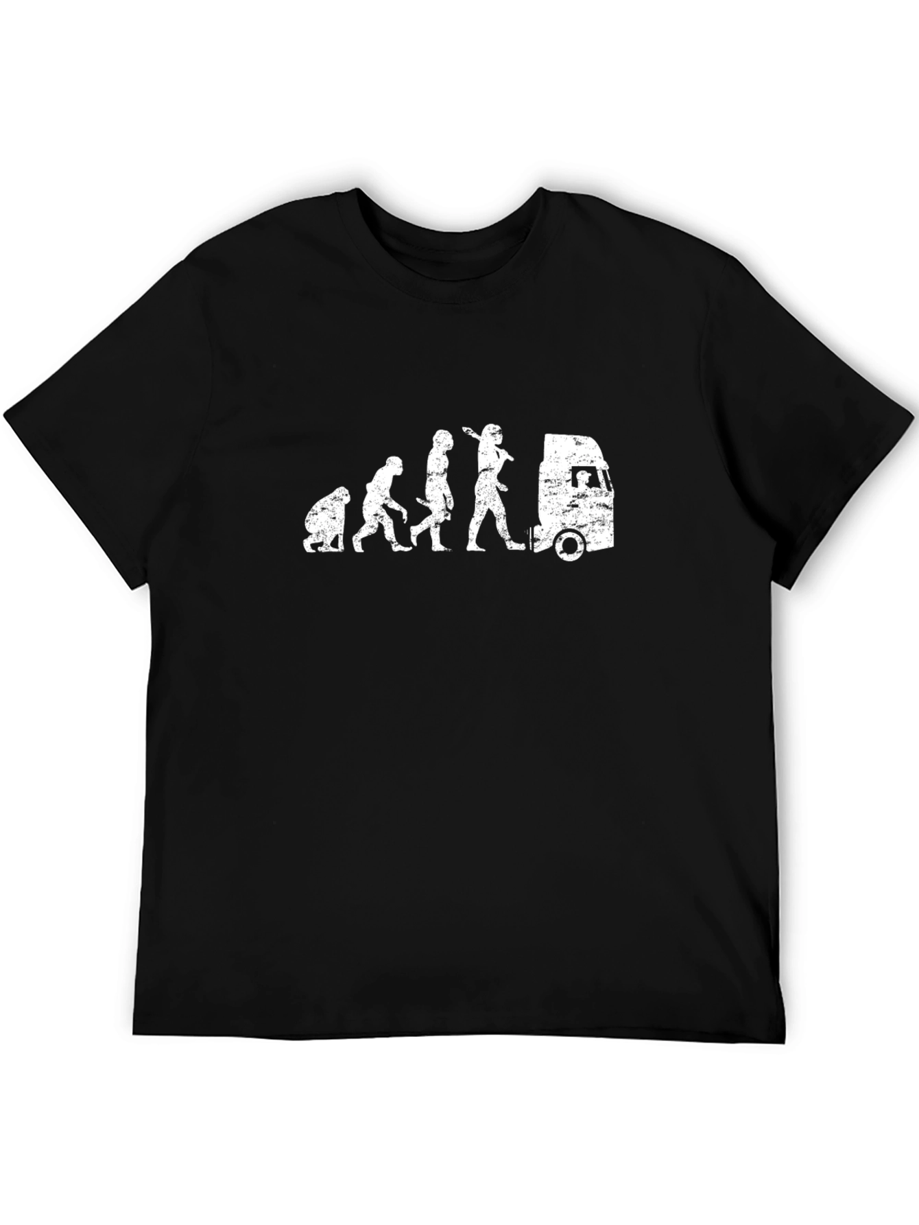 Evolution Trucker T-Shirt - Black