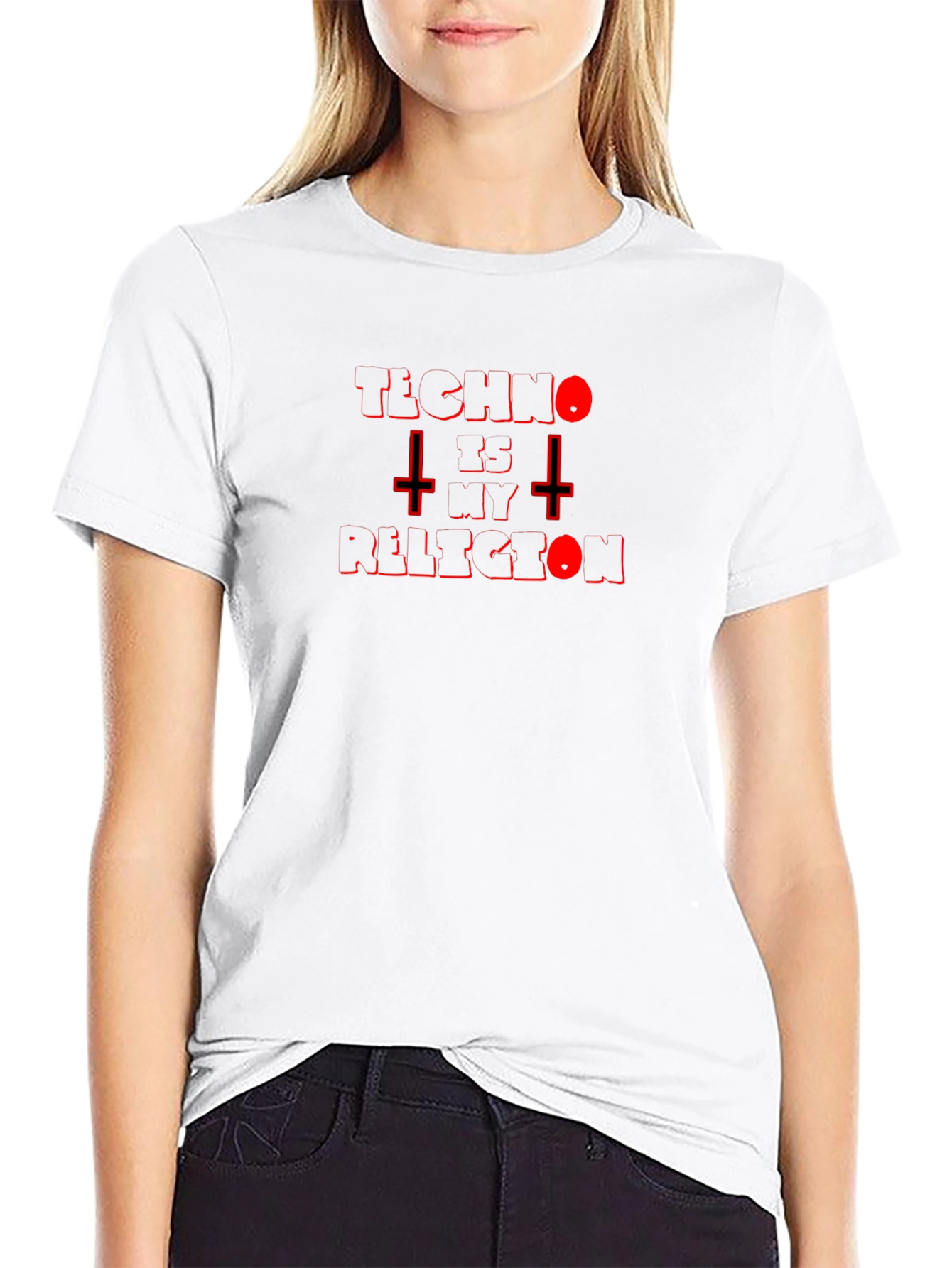 Techno is my Religion Black T-Shirt