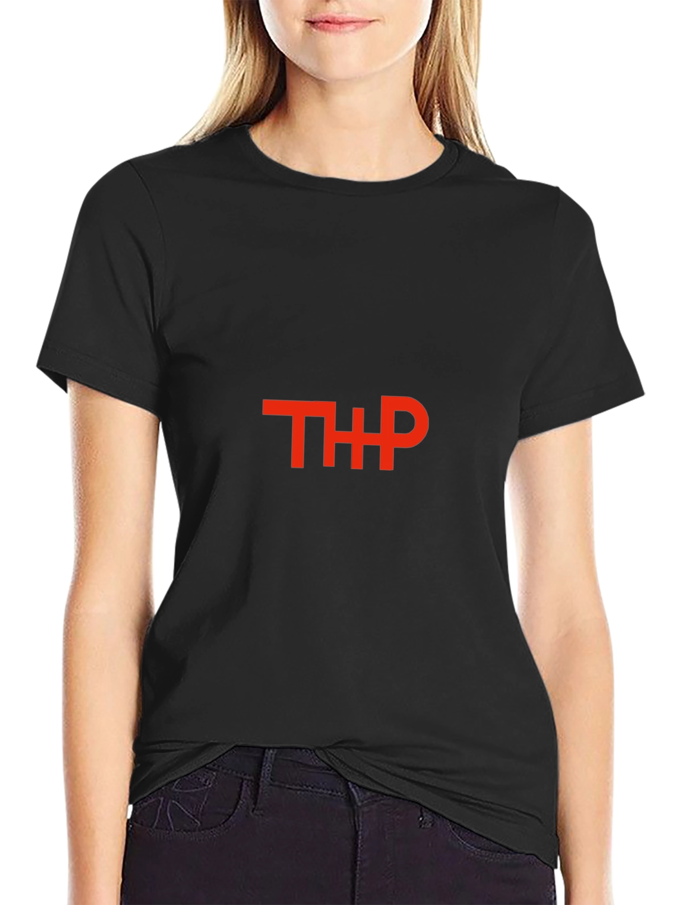 THP Graphic Tee - Stylish Black Cotton T-Shirt
