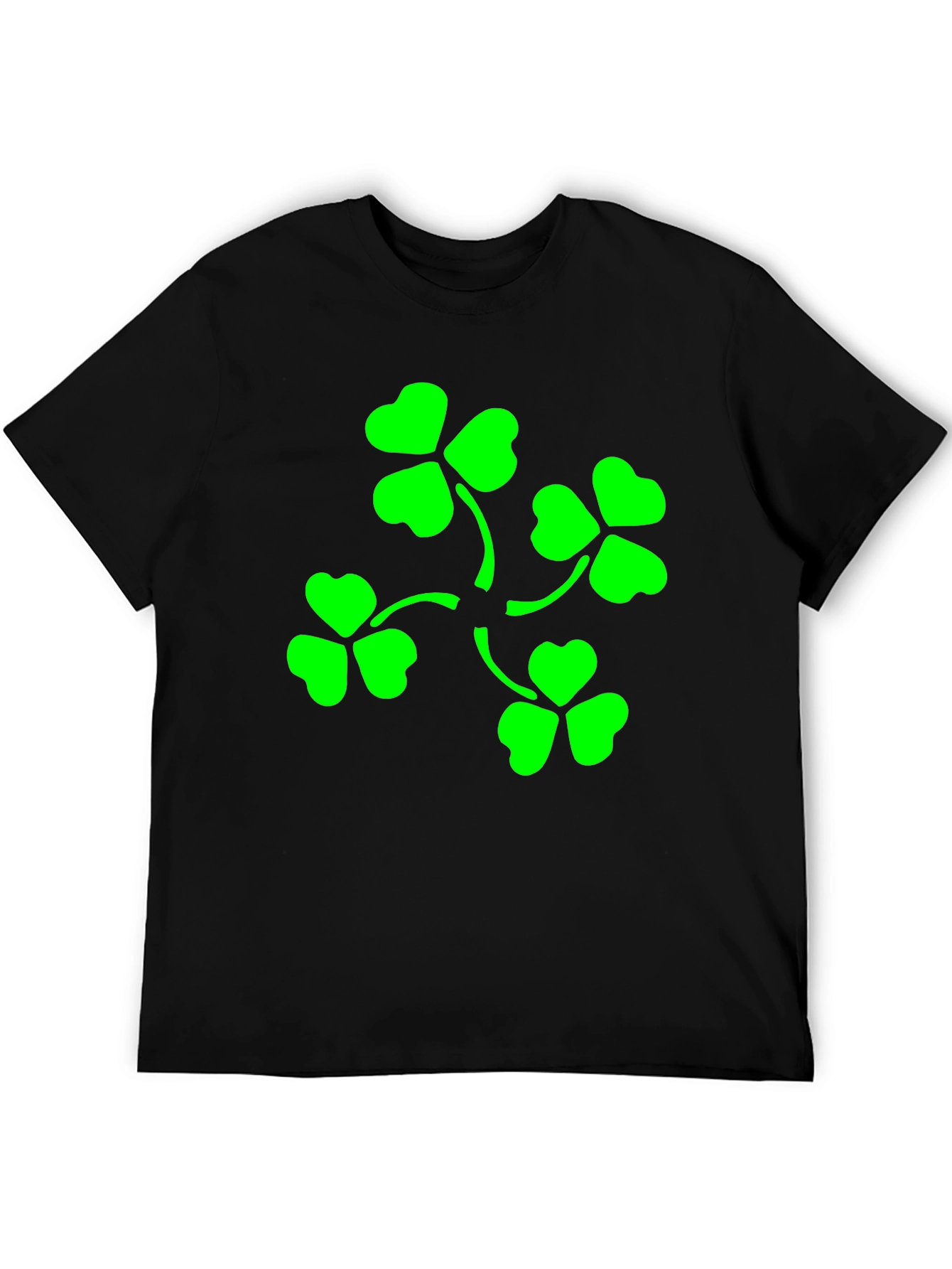 Lucky Clover T-Shirt - Green Shamrock Design