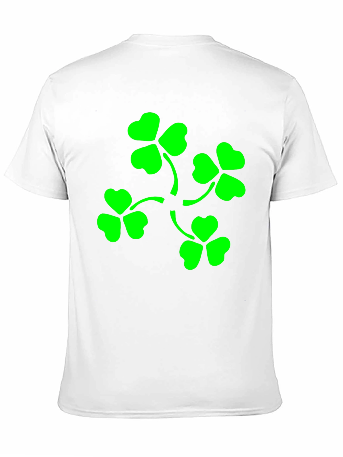 Lucky Clover T-Shirt - Green Shamrock Design
