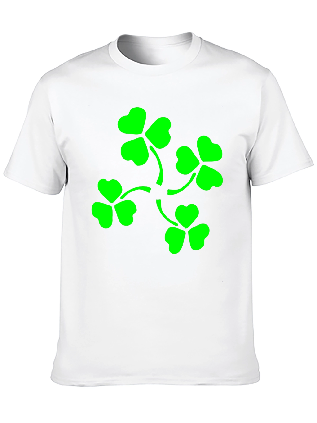 Lucky Clover T-Shirt - Green Shamrock Design