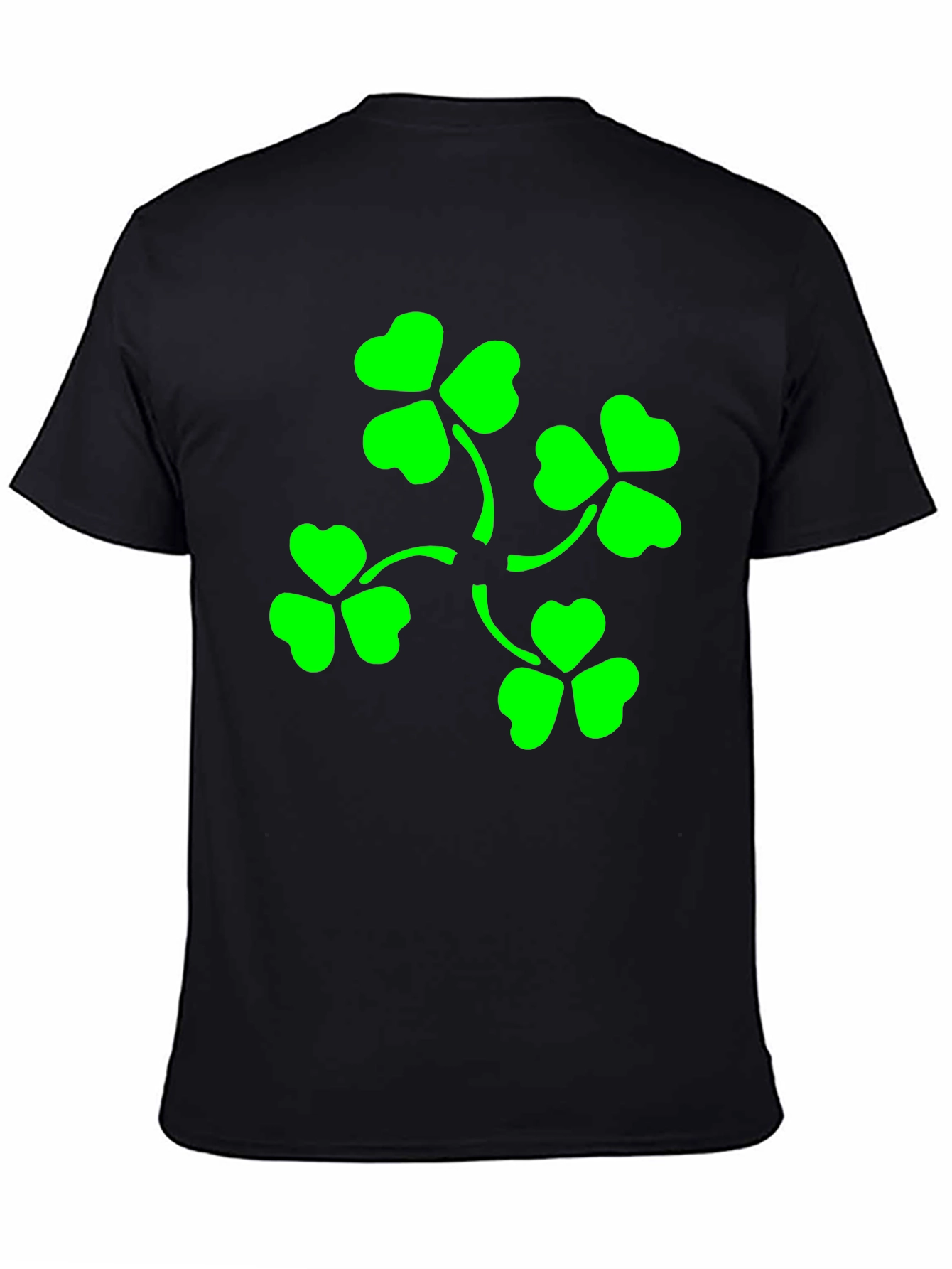 Lucky Clover T-Shirt - Green Shamrock Design