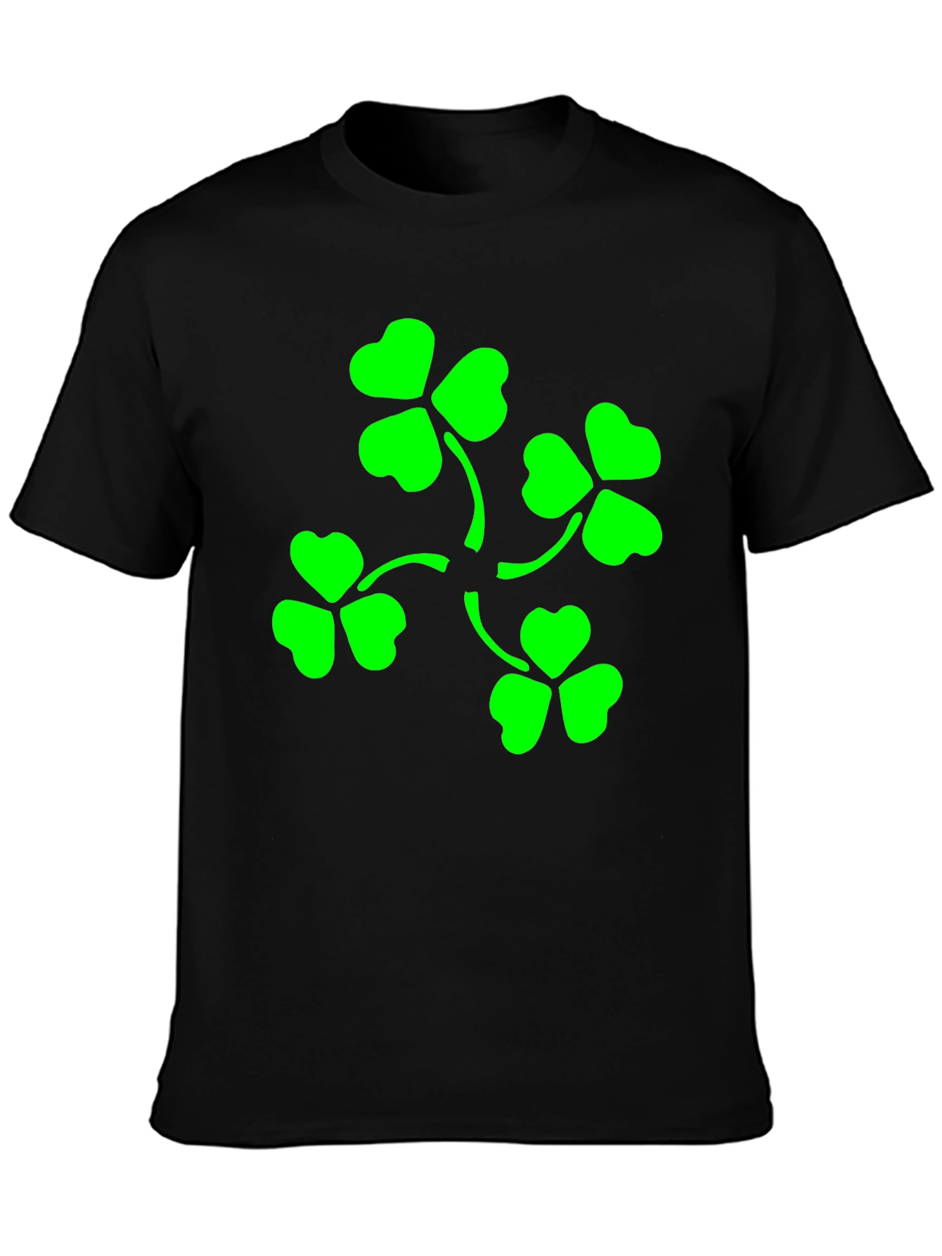 Lucky Clover T-Shirt - Green Shamrock Design
