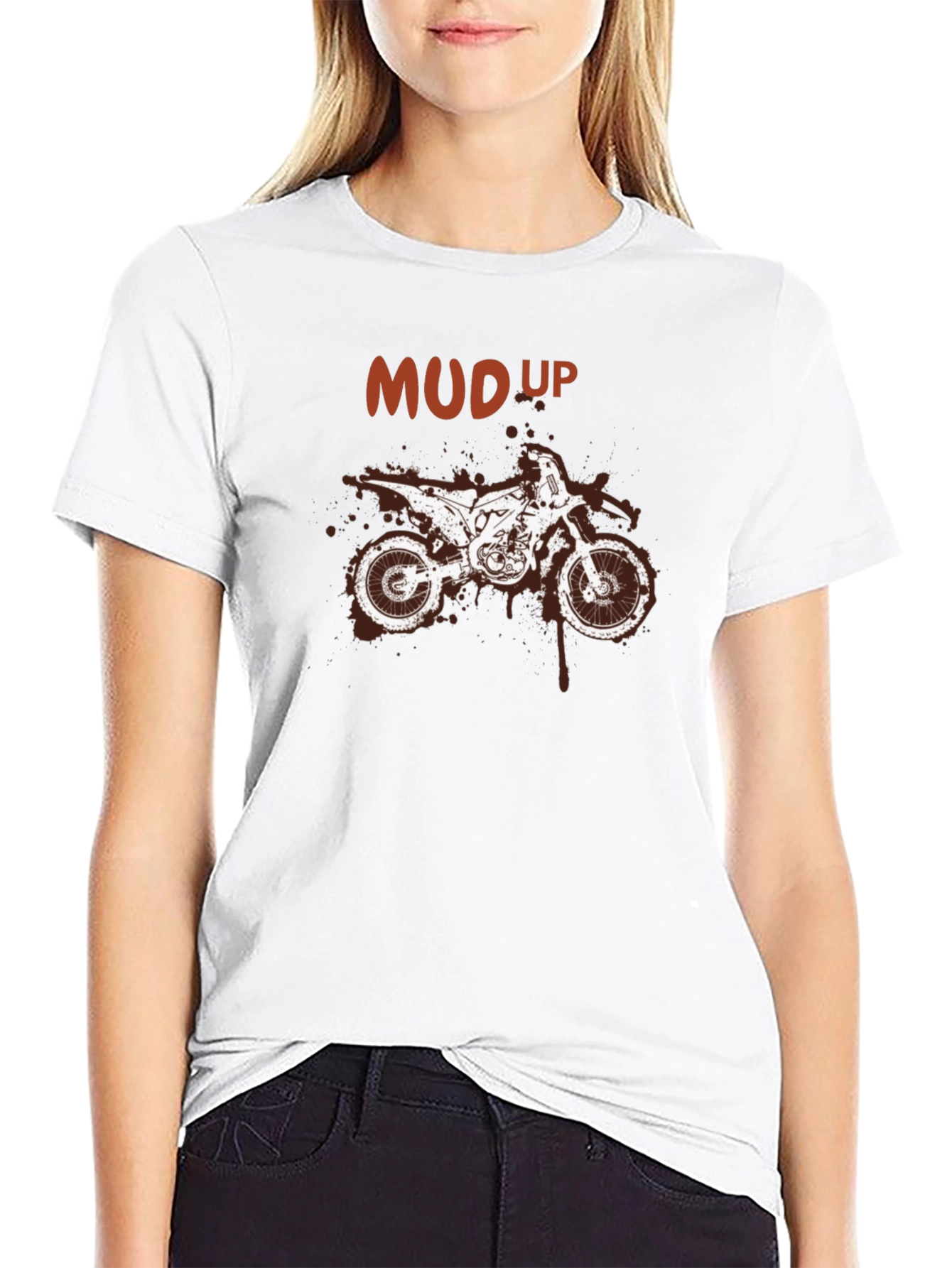 Mud Up Motocross T-Shirt - Dirt Bike Graphic Tee