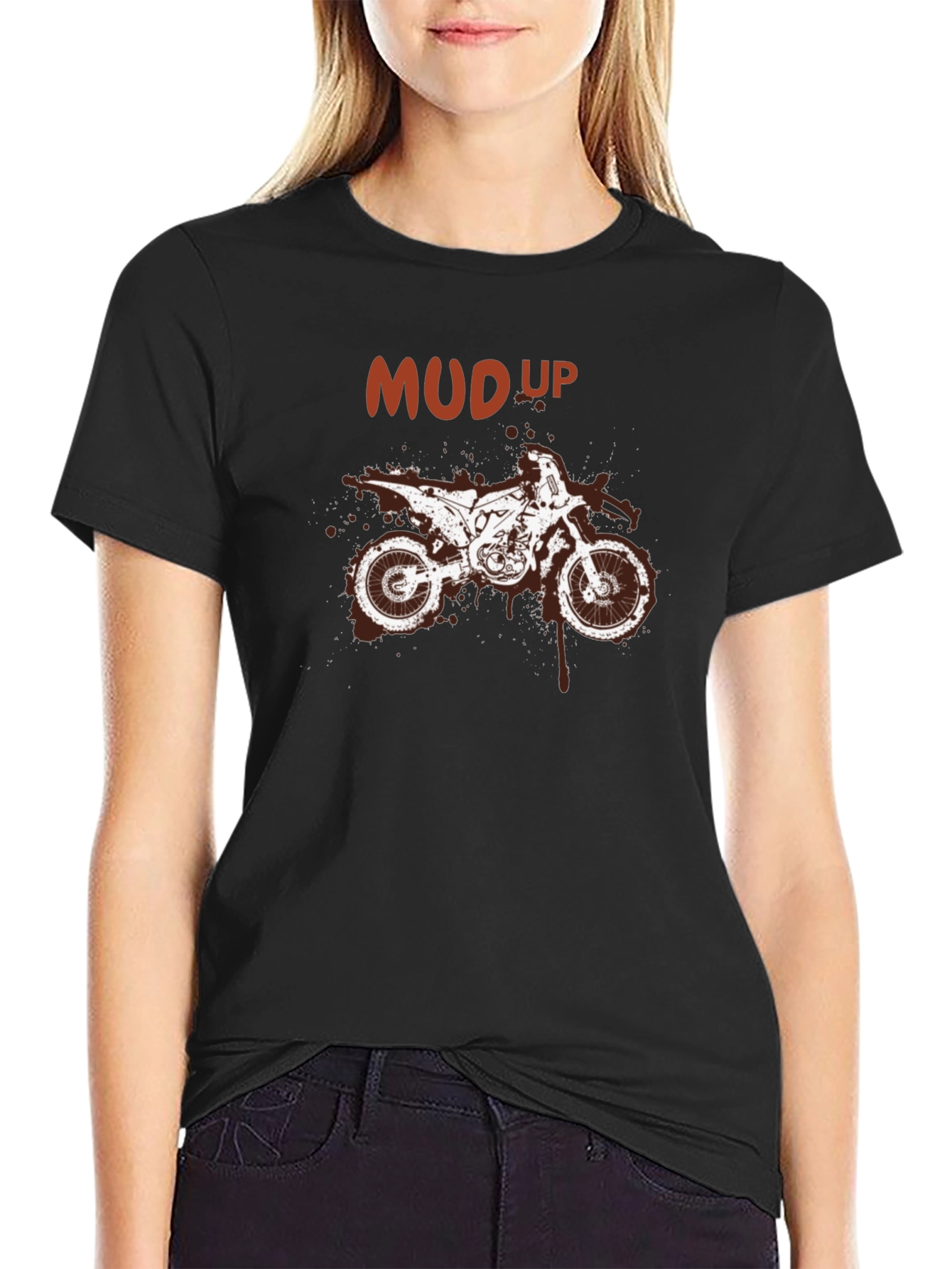 Mud Up Motocross T-Shirt - Dirt Bike Graphic Tee