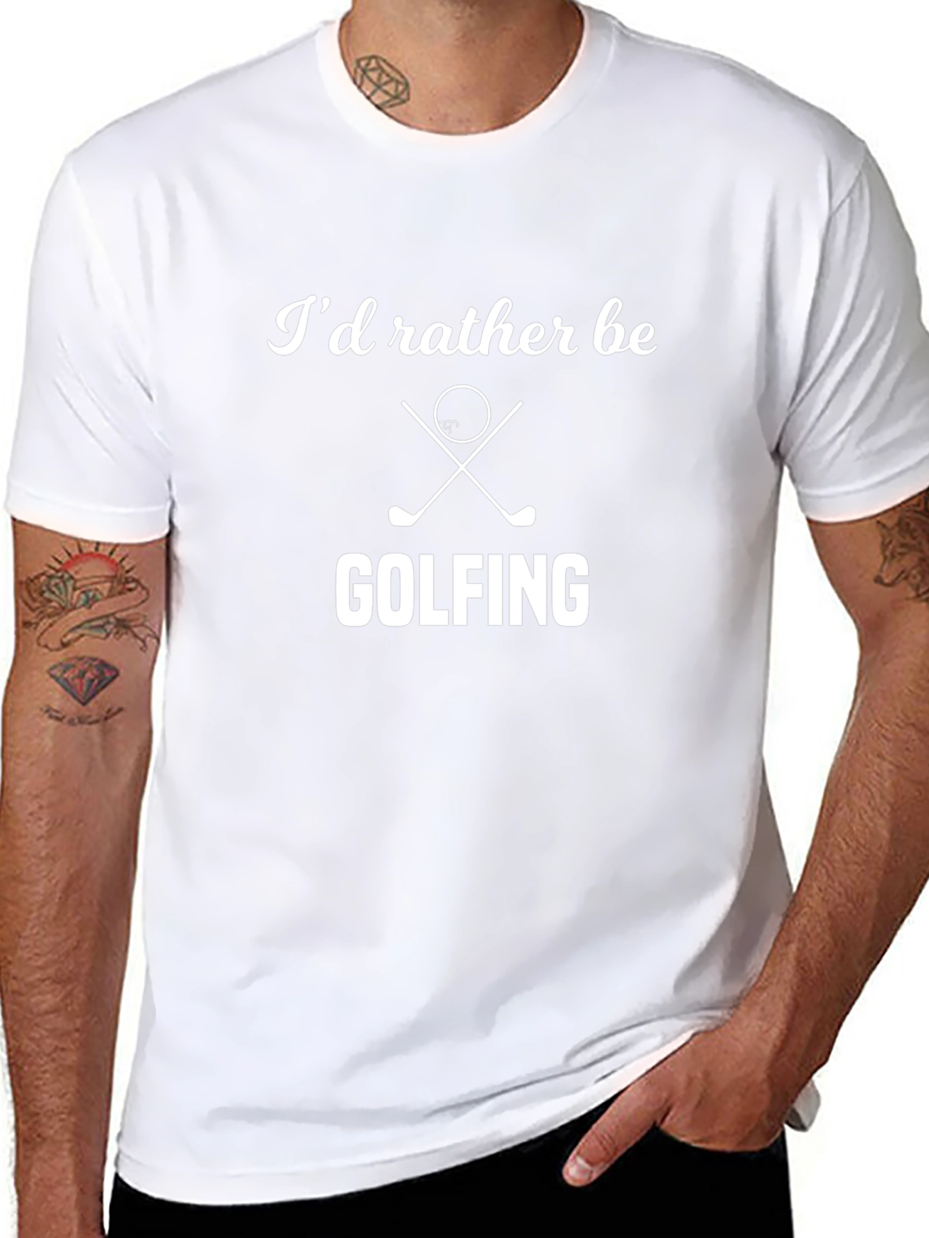 Golfing T-Shirt - Id Rather Be Golfing Tee