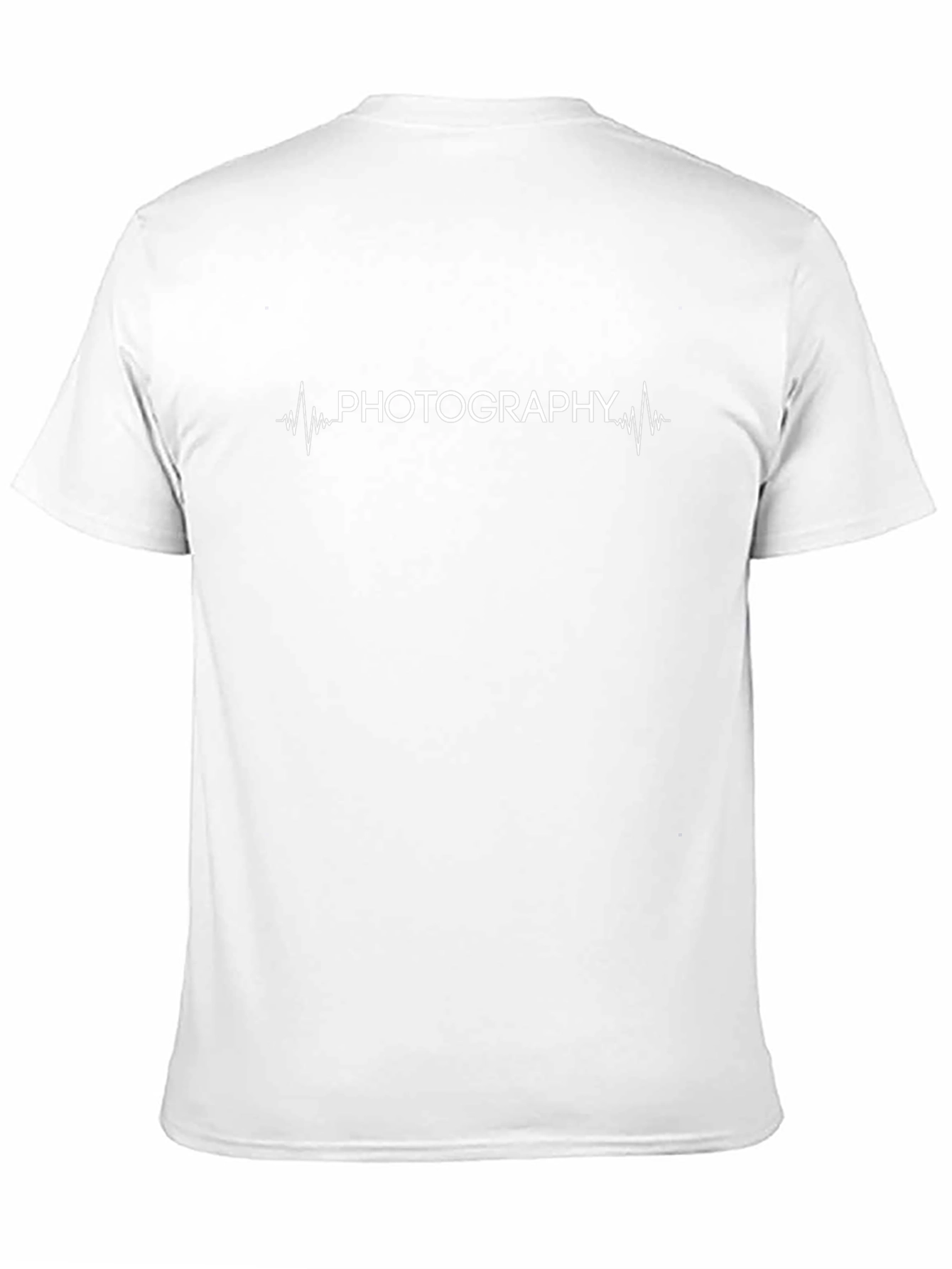Photography Heartbeat Graphic Tee - Black Cotton T-Shirt