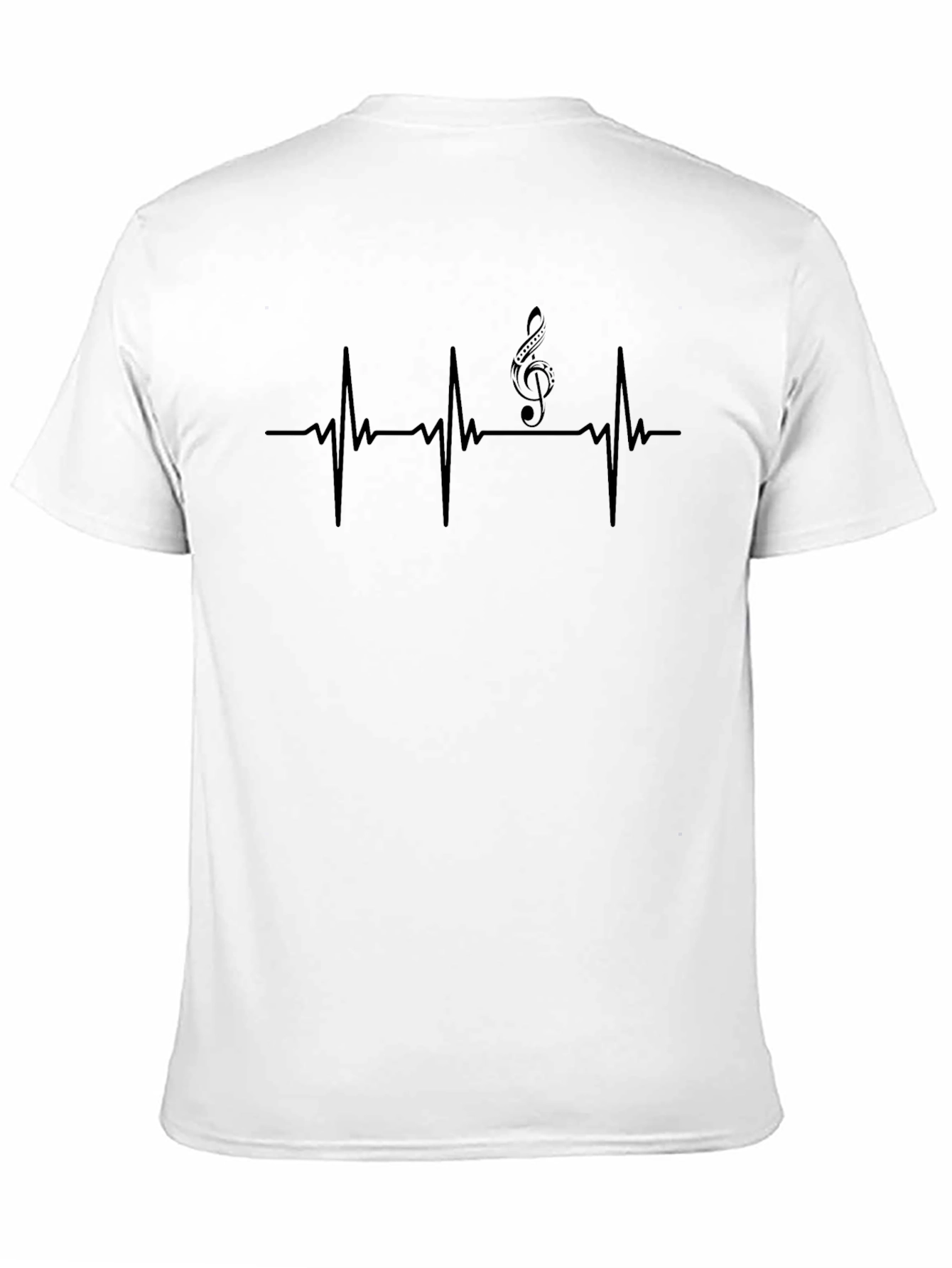 Music Heartbeat T-Shirt - Black Graphic Tee