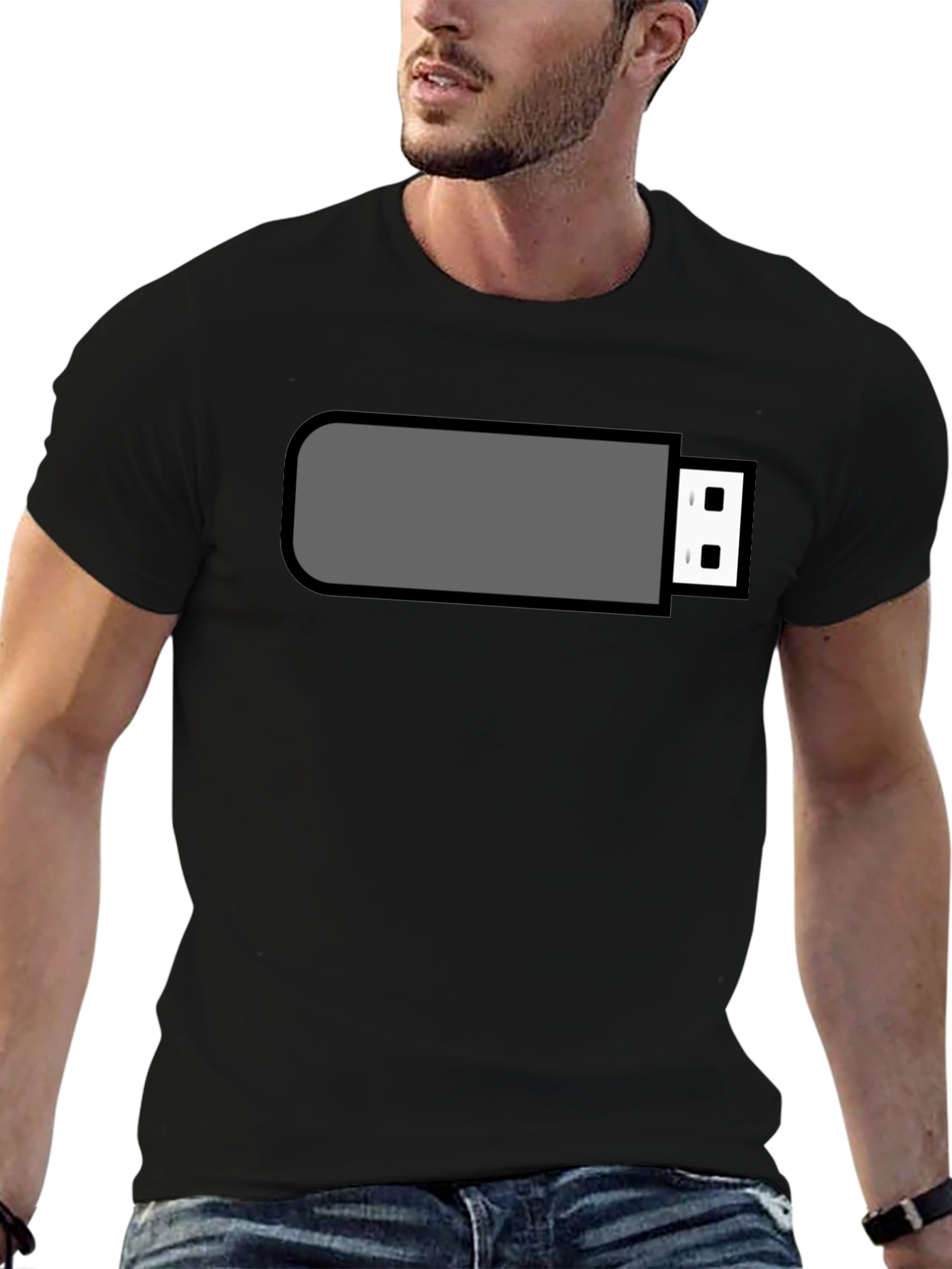 USB Drive Graphic T-Shirt - Tech Humor Tee