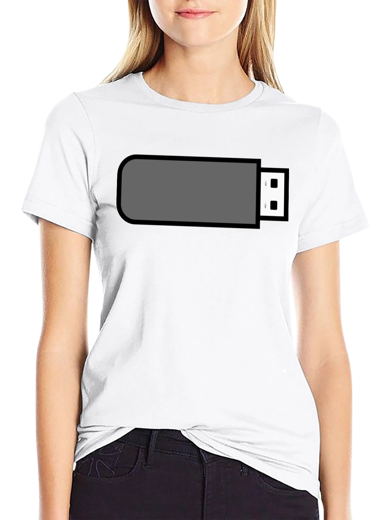 USB Drive Graphic T-Shirt - Tech Humor Tee