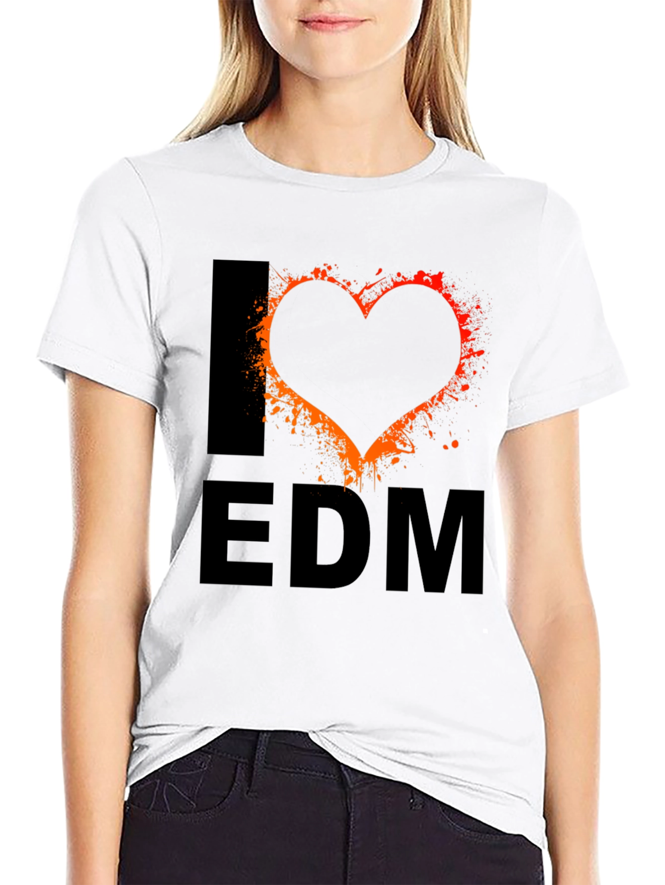 I Love EDM Black T-Shirt