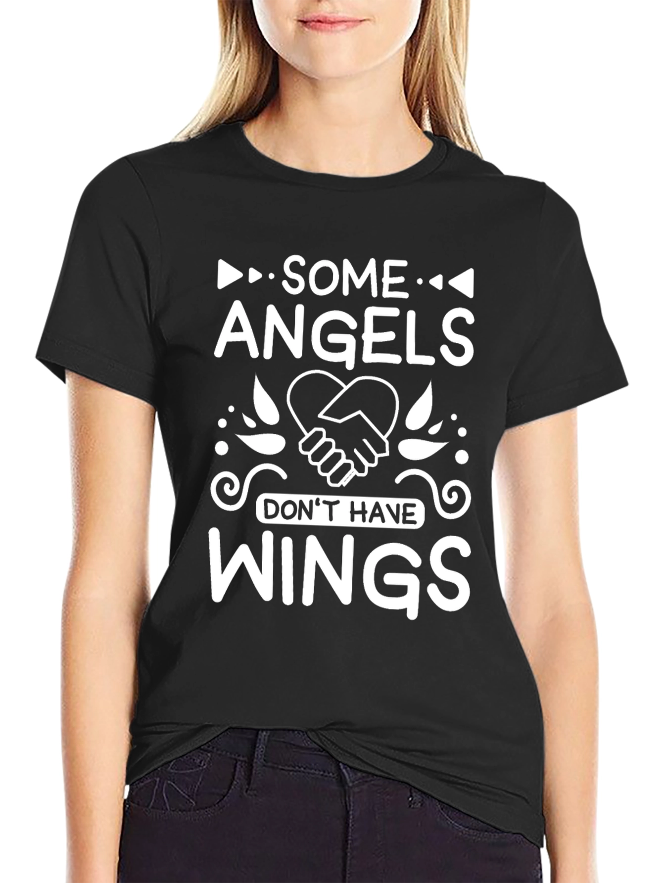 Some Angels Dont Have Wings Graphic Tee