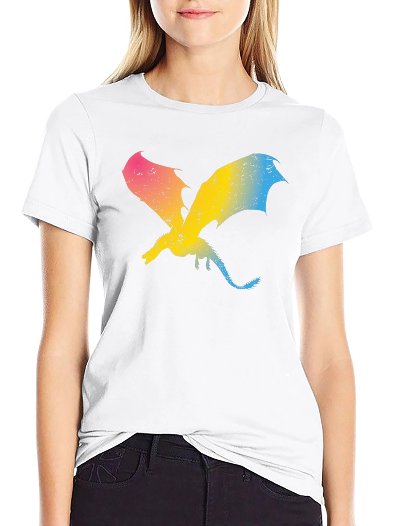 Pansexual Pride Dragon Graphic T-Shirt