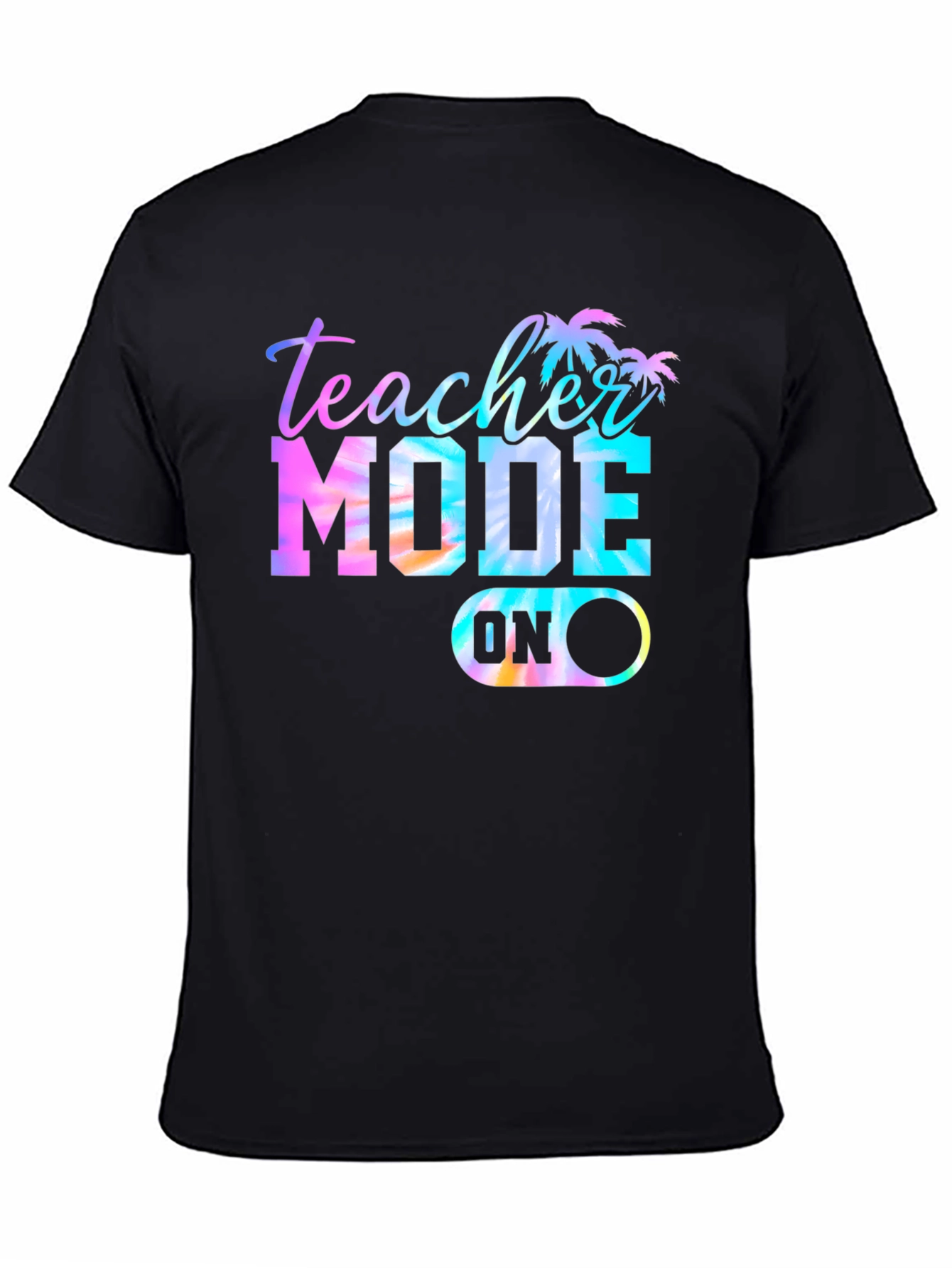 Teacher Mode On Tie-Dye Graphic T-Shirt