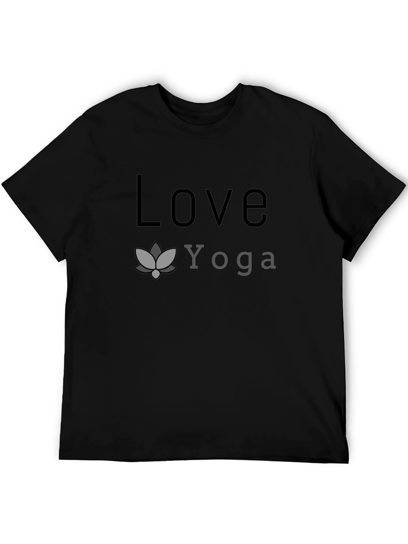 Love Yoga T-Shirt - Black Graphic Tee
