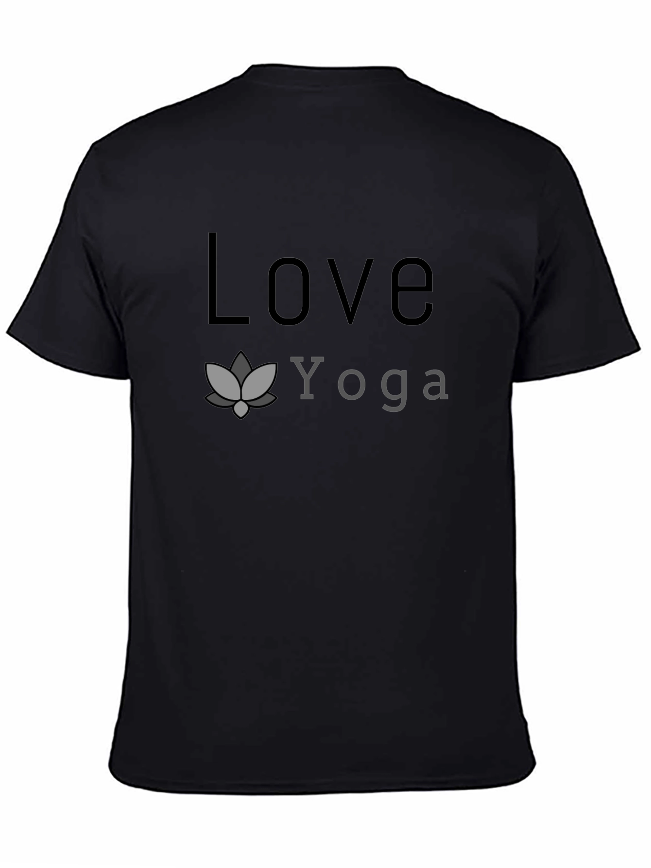 Love Yoga T-Shirt - Black Graphic Tee